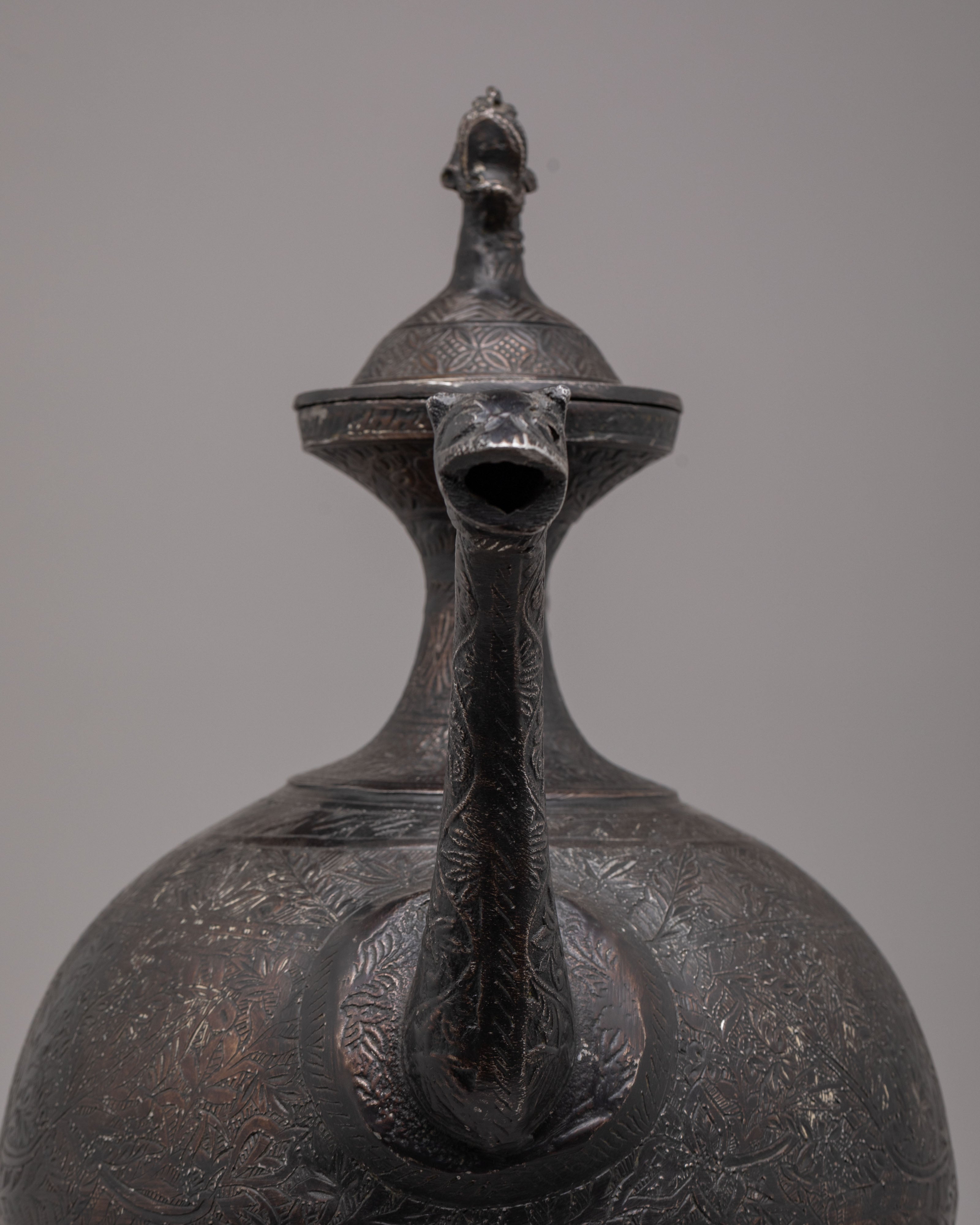 Handmade Tea Pot for Decor | Traditional Tibetan Pot