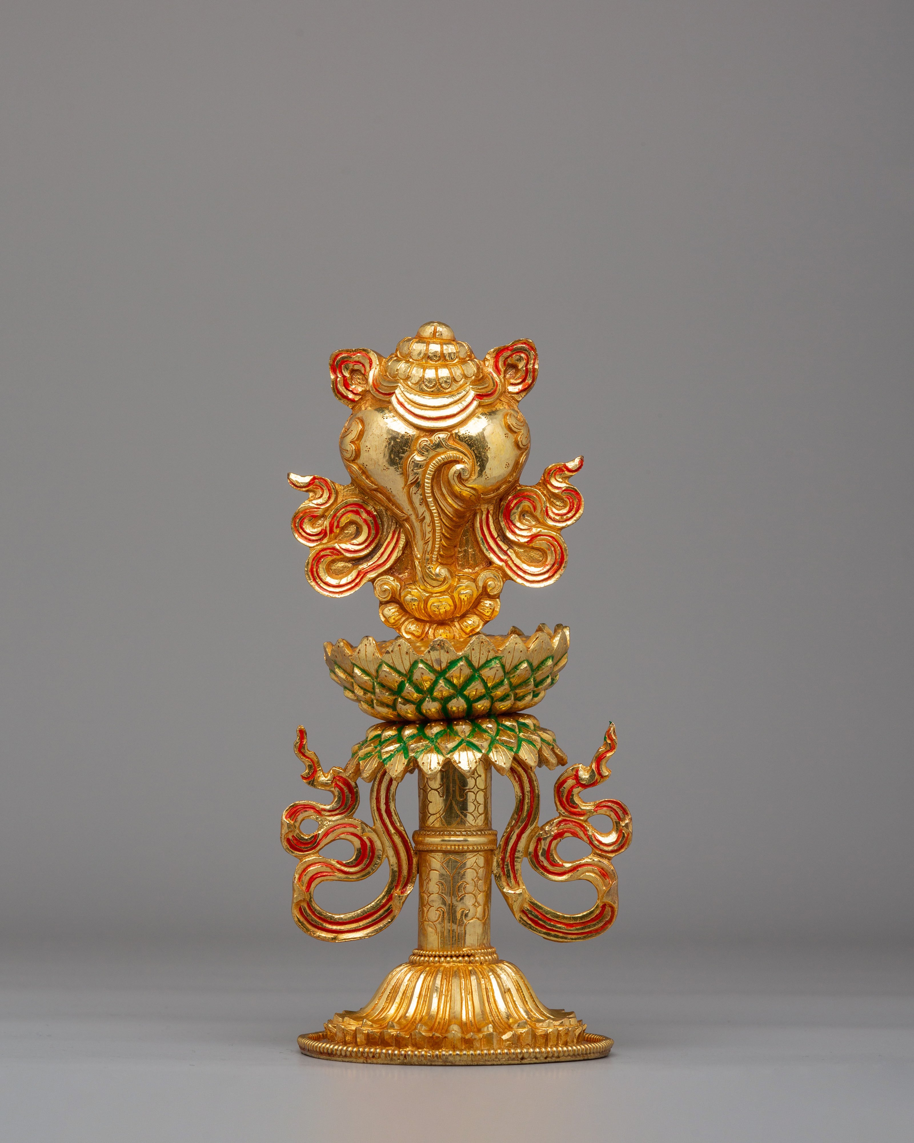 Buddhist Eight Symbols Sculpture Set | A Sacred Representation of Spiritual Blessings