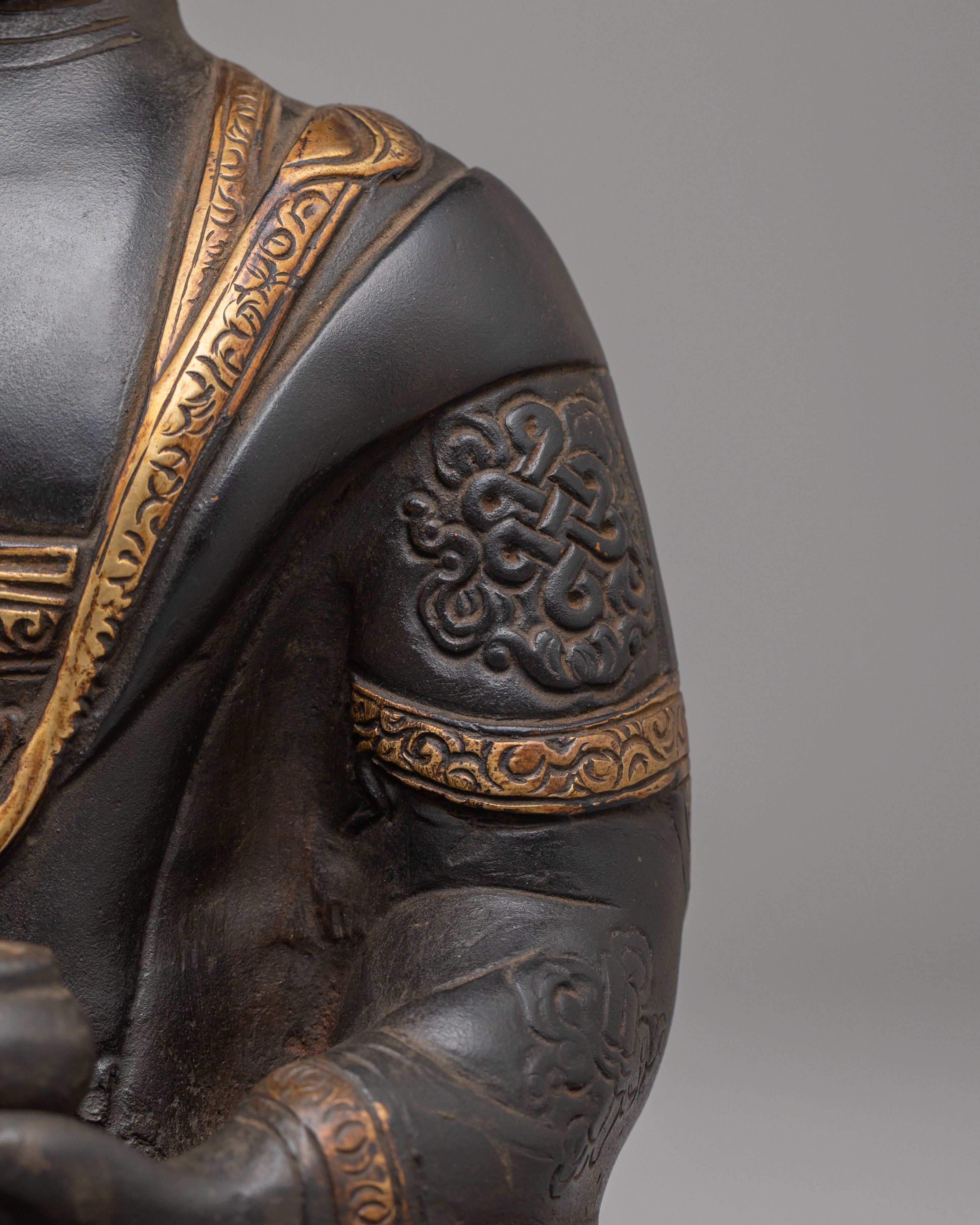 Peace Symbol Shakyamuni Buddha Statue | Handcrafted Copper Sculpture