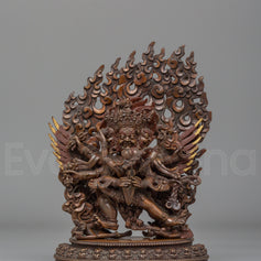  Vajrakilaya With Consort Statue 