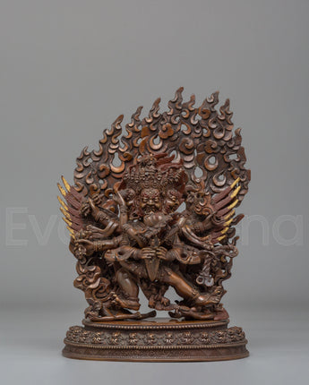  Vajrakilaya With Consort Statue 