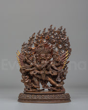  Vajrakilaya With Consort Statue 