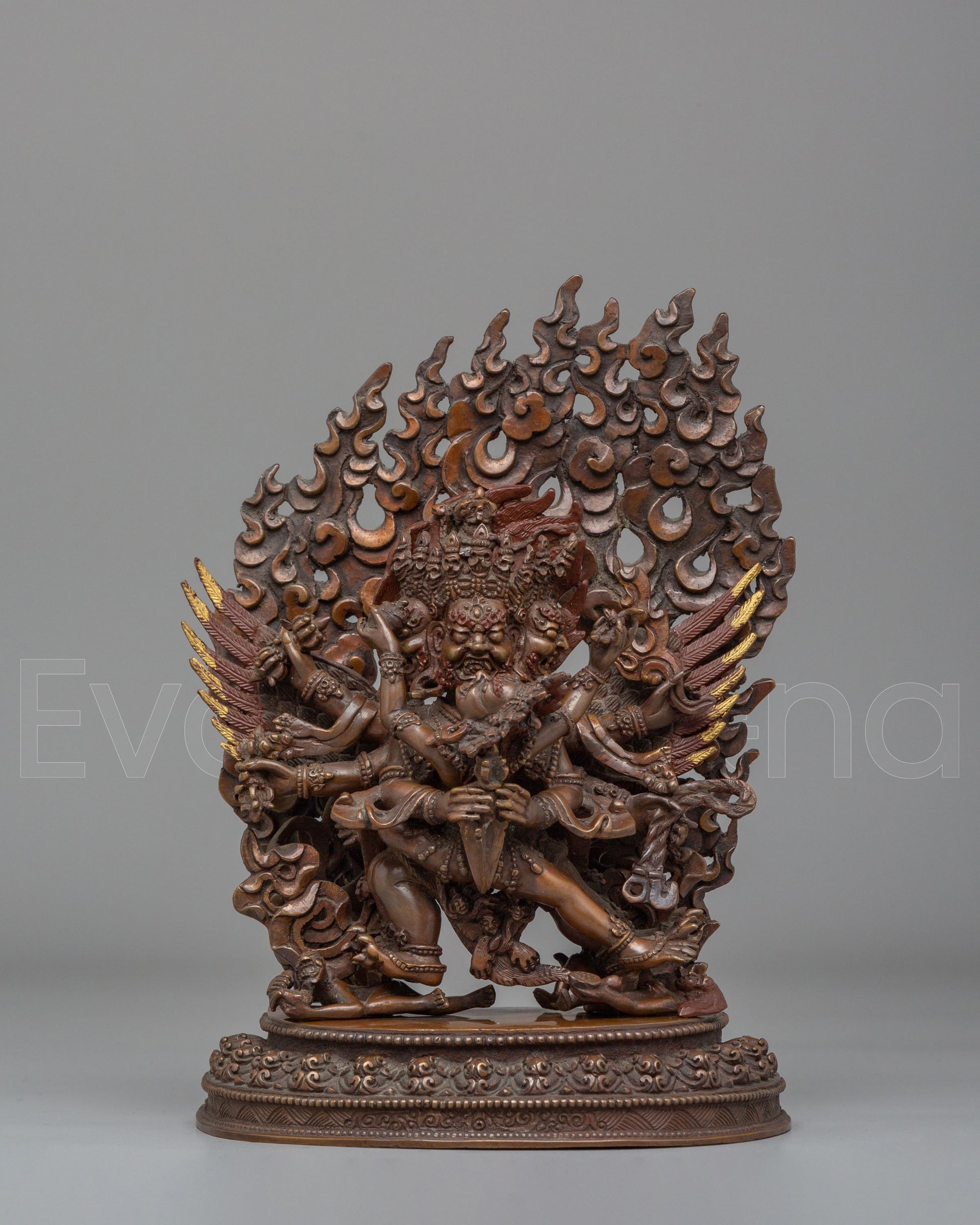  Vajrakilaya With Consort Statue 