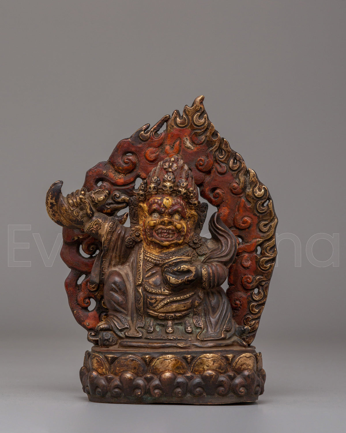 Sacred Tibetan Bernagchen Mahakala Statue