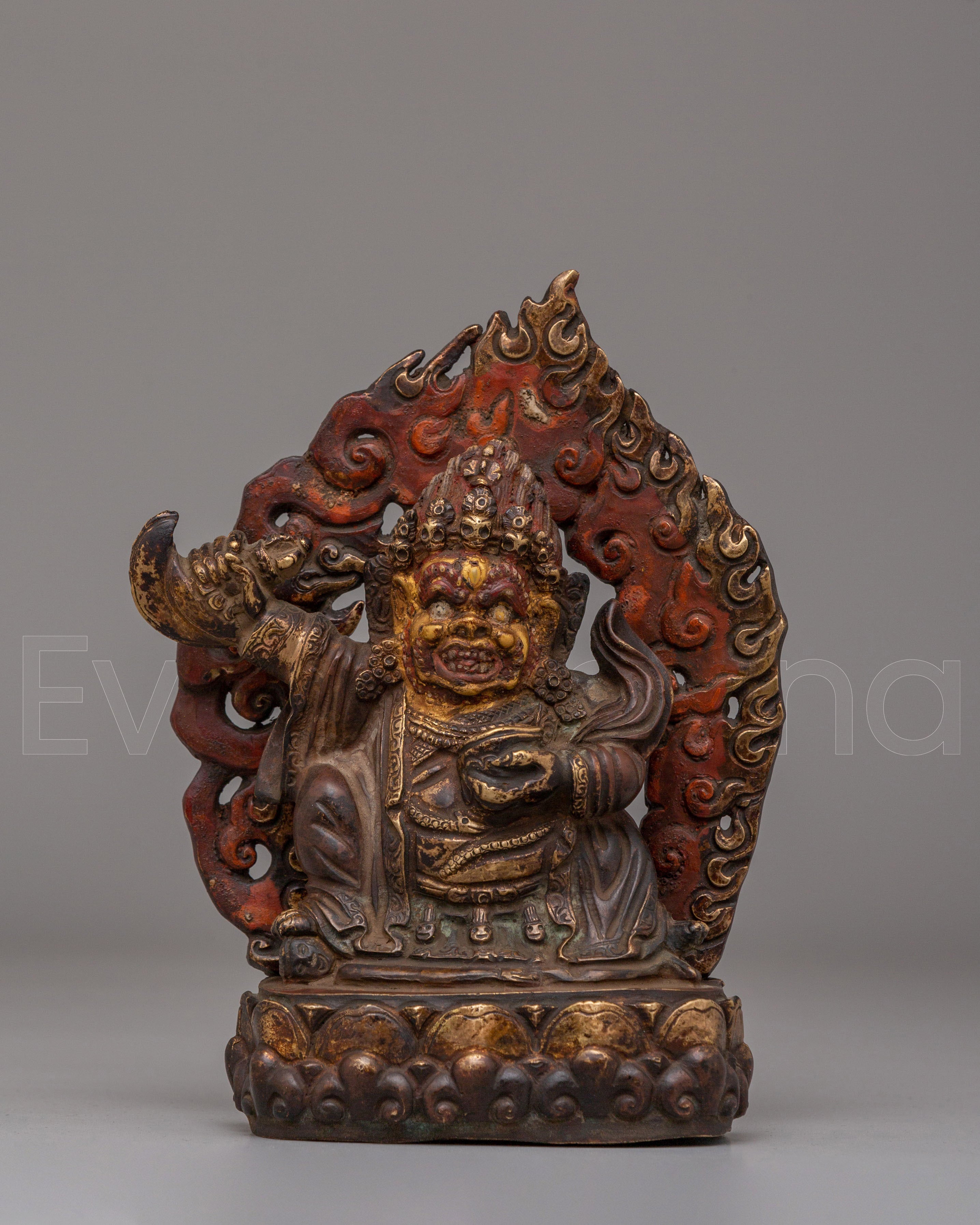 Sacred Tibetan Bernagchen Mahakala Statue