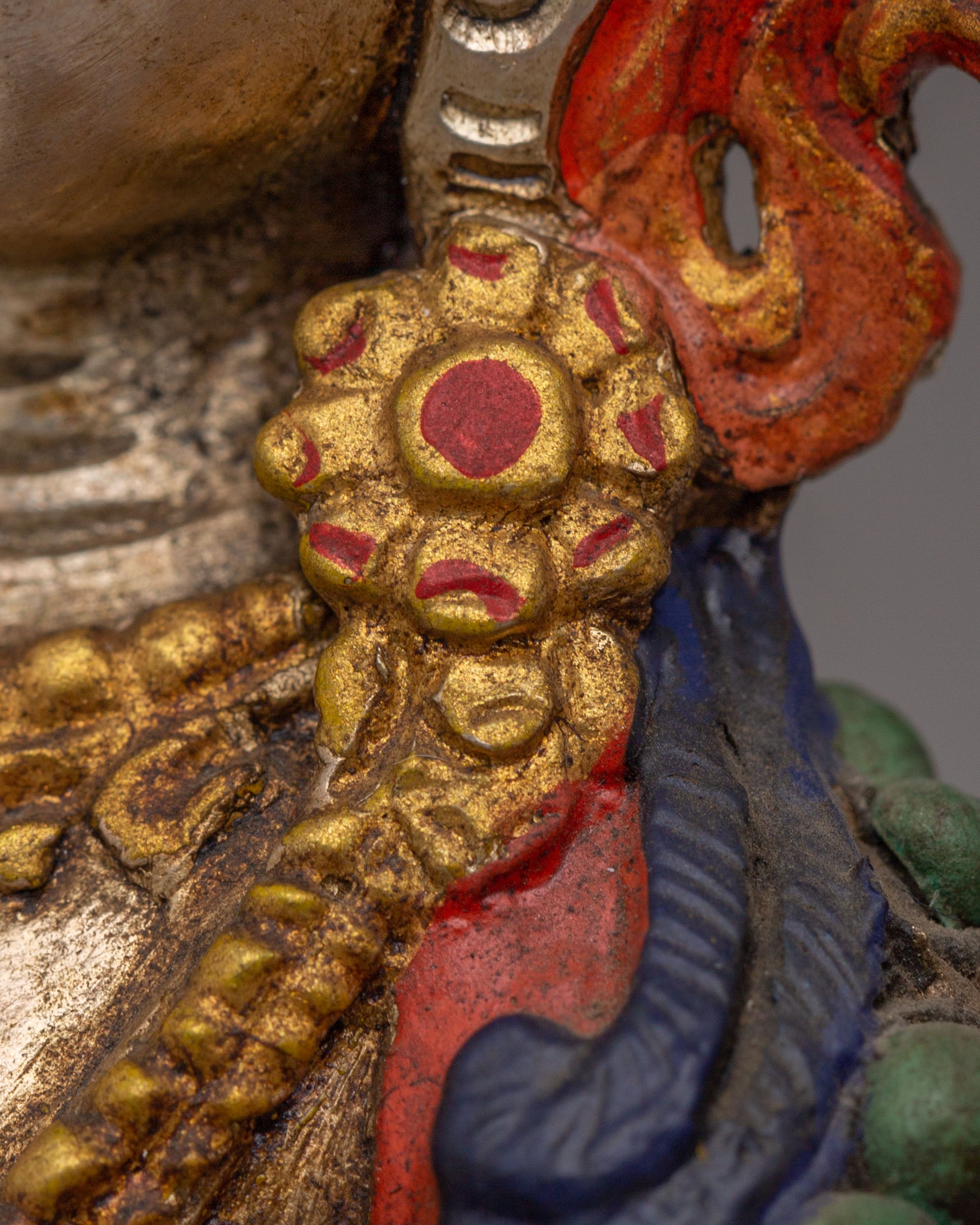 Sacred Handmade Manjushri Statue | Traditional Buddhist Artwork