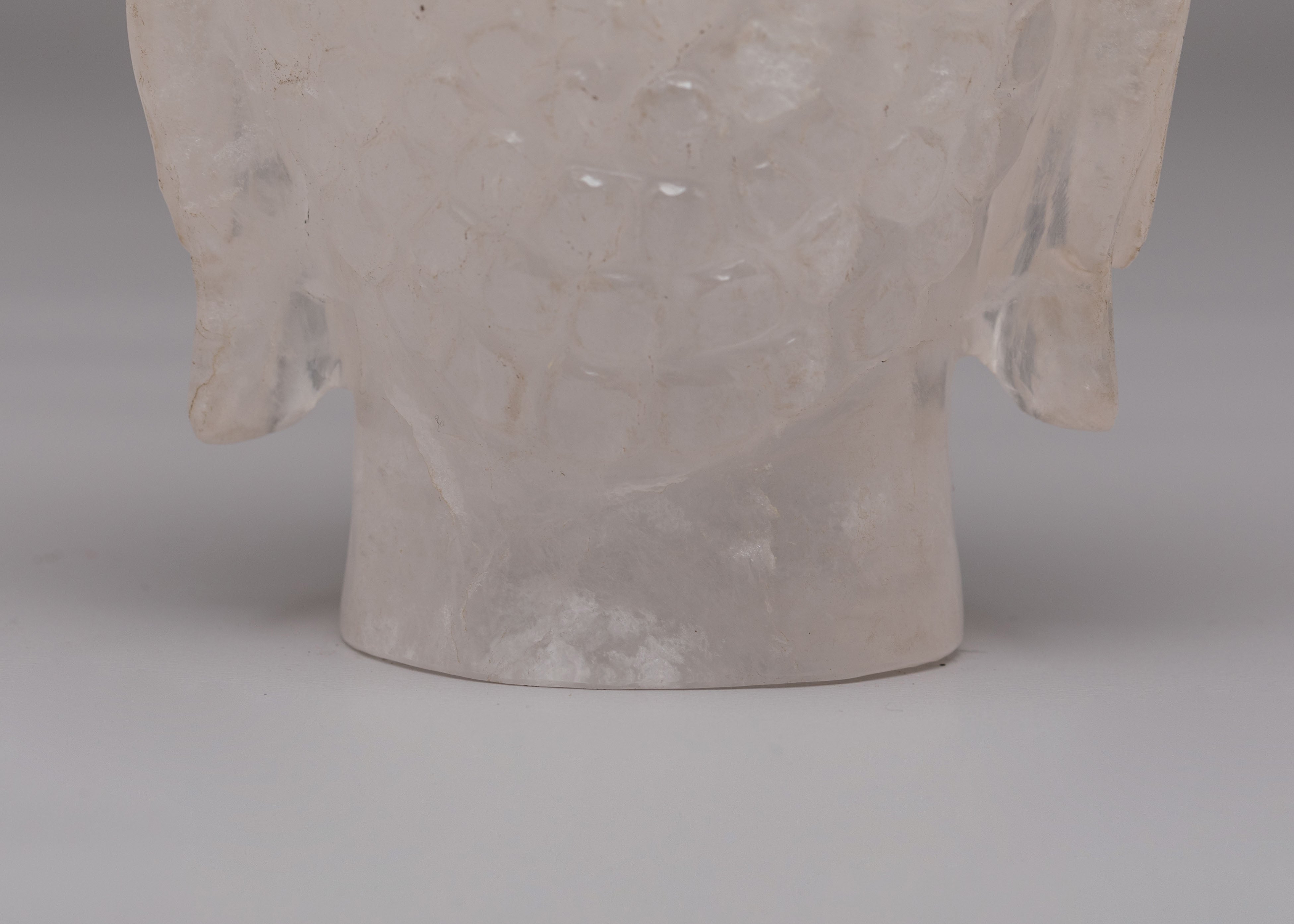 Crystal Buddha Head Sculpture | Spiritual Decor
