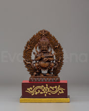 Shakya Mahakala Deity Statue | Tibetan Buddhist Protector Sculpture