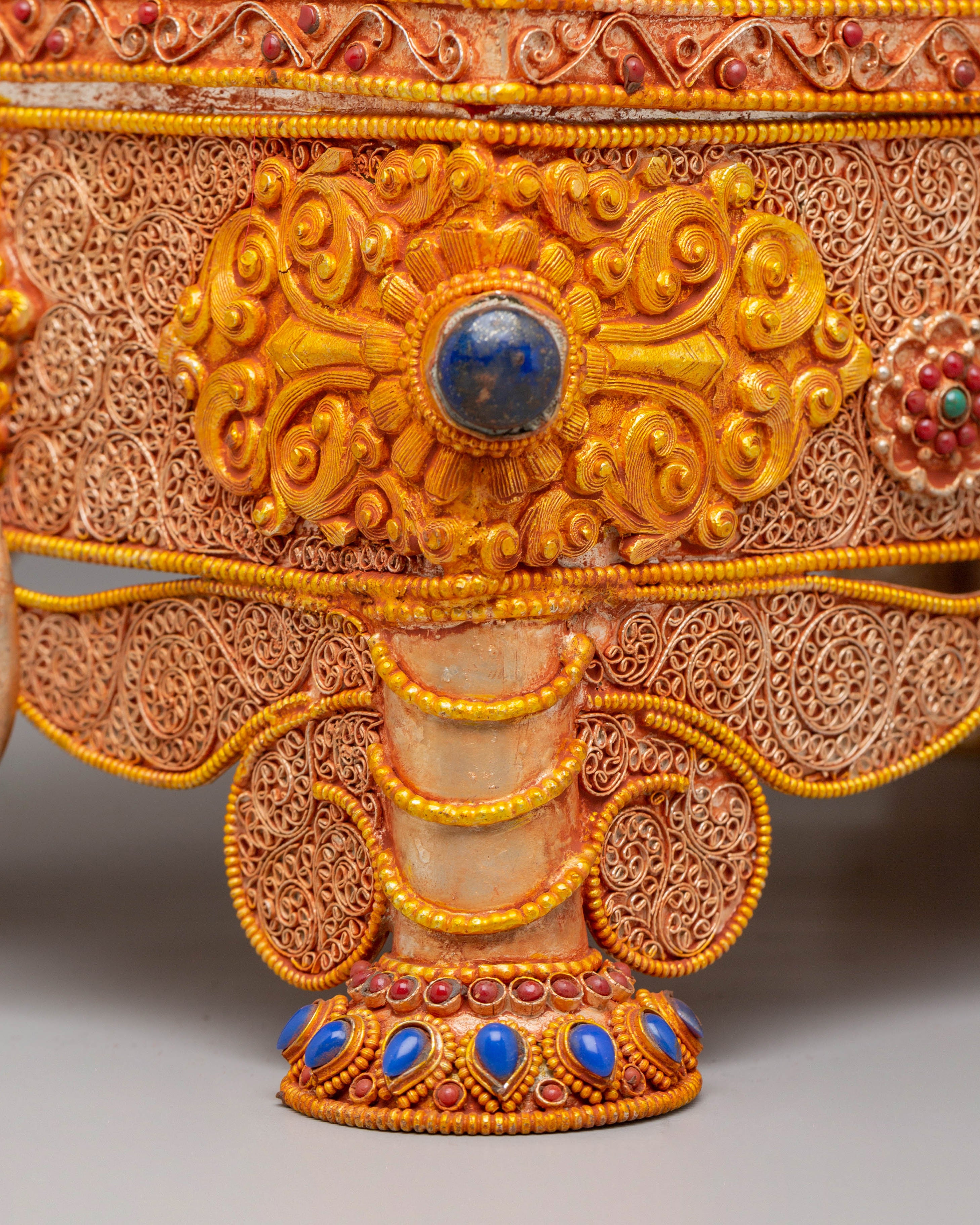 Himalayan Buddhist Treasure Box | Handcrafted Tibetan Decor