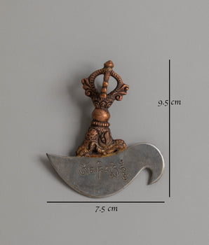 Traditional Kartika Knife for Buddhist Ritual 