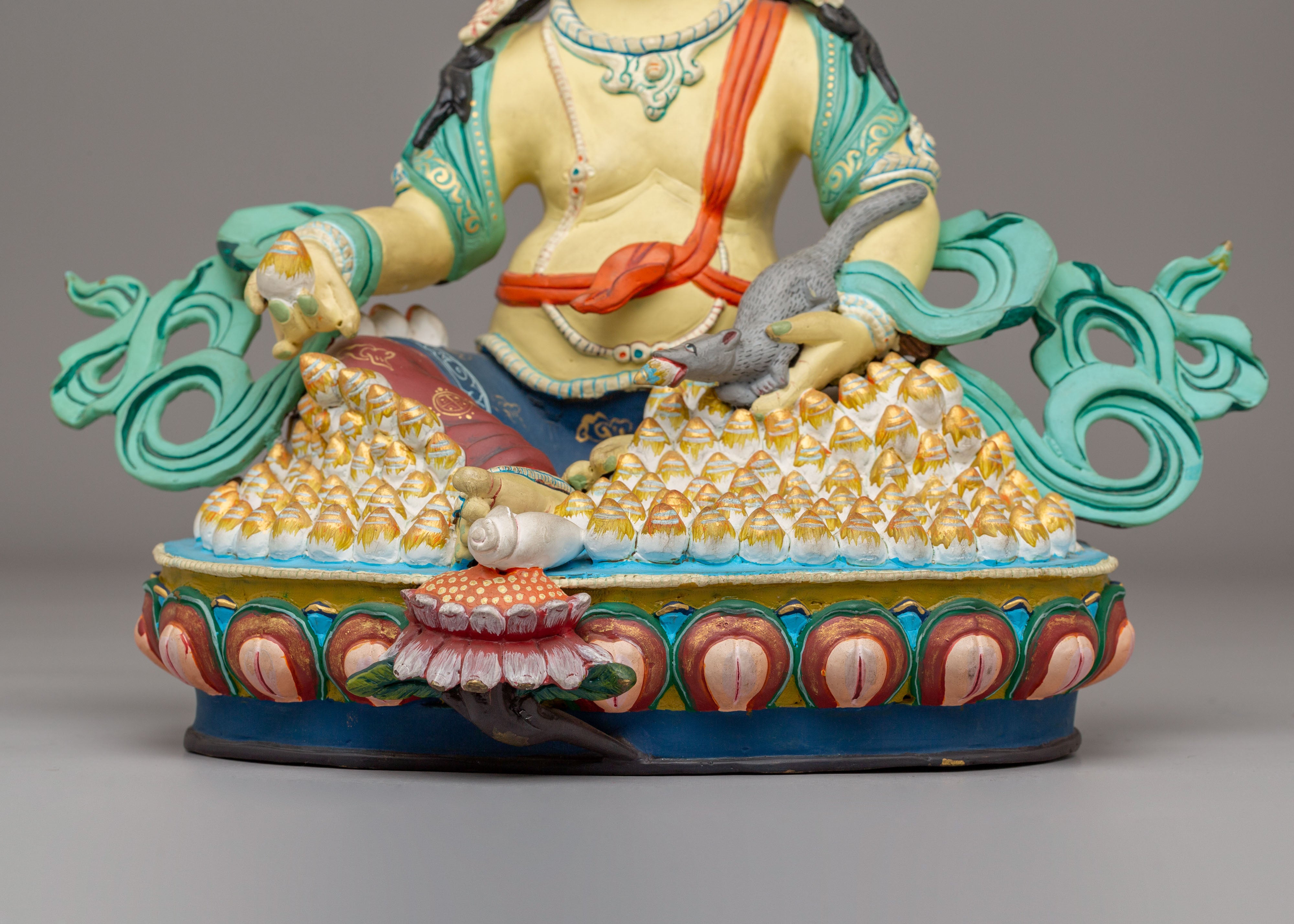 Handmade Dzambhala Buddhist Statue | Wealth Deity Figurine