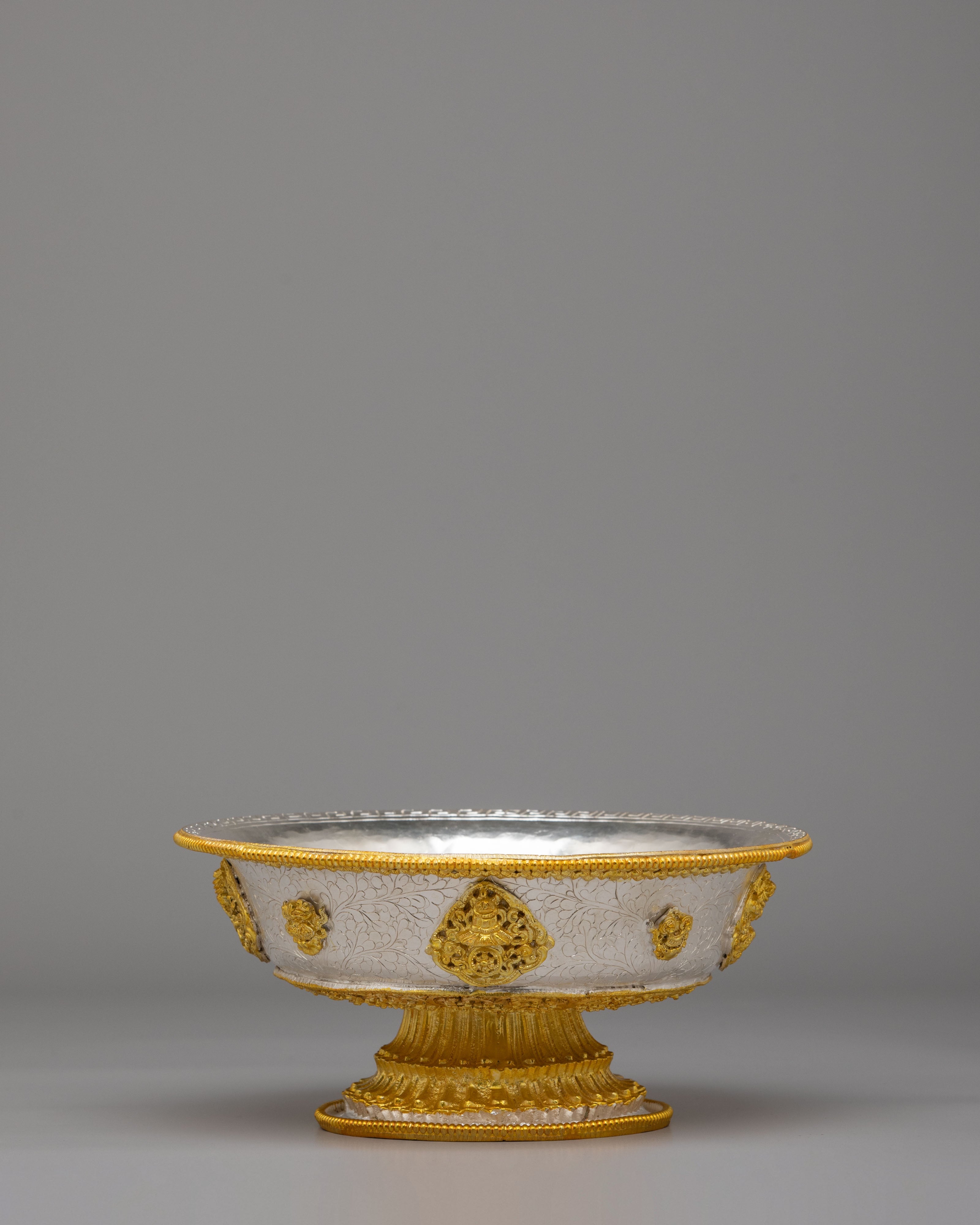 Handmade Serkyem Offering Set | Buddhist Ritual Vessels for Altar and Meditation