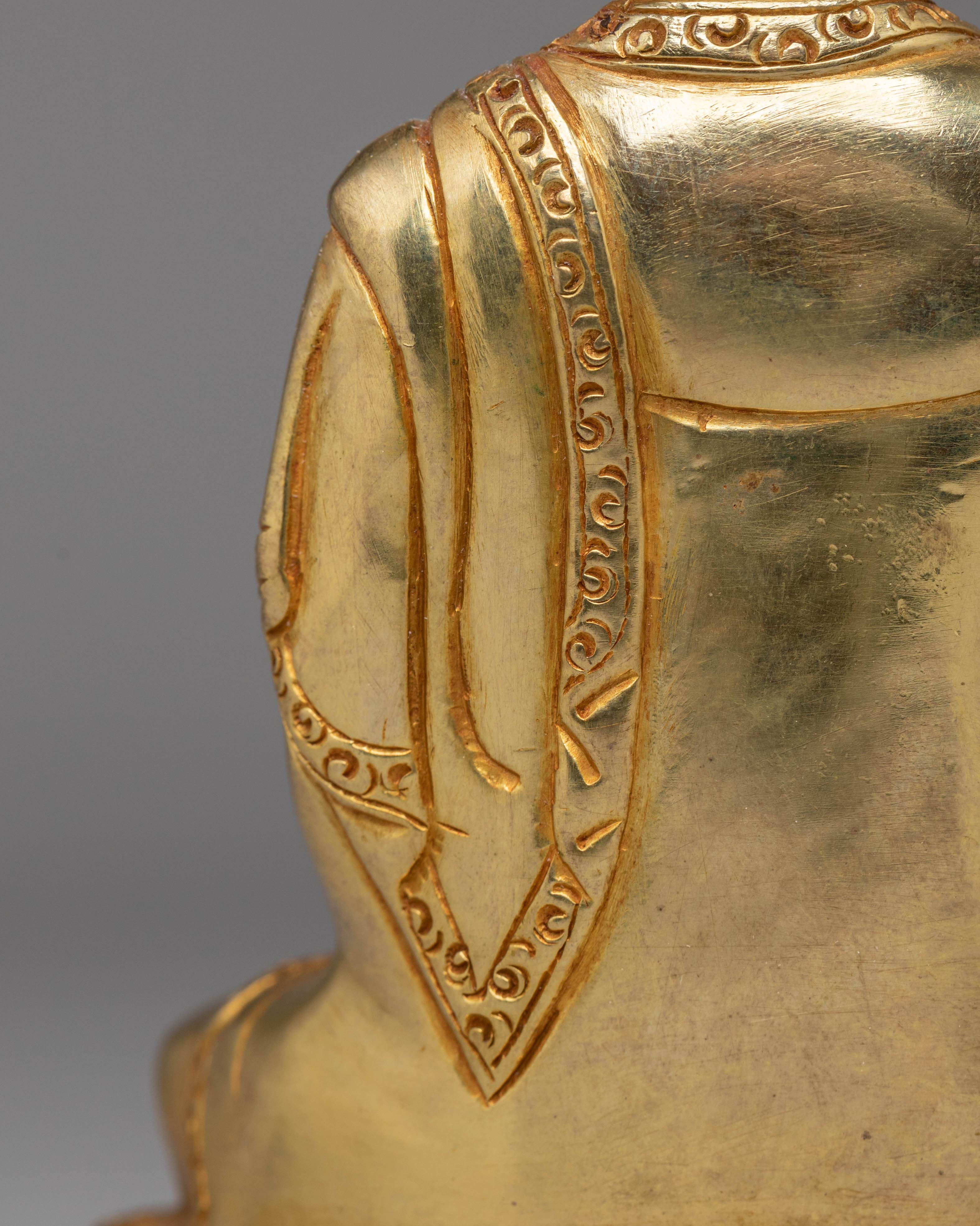 Handcrafted Ratnasambhava Copper Sculpture | Tibetan Copper Statue