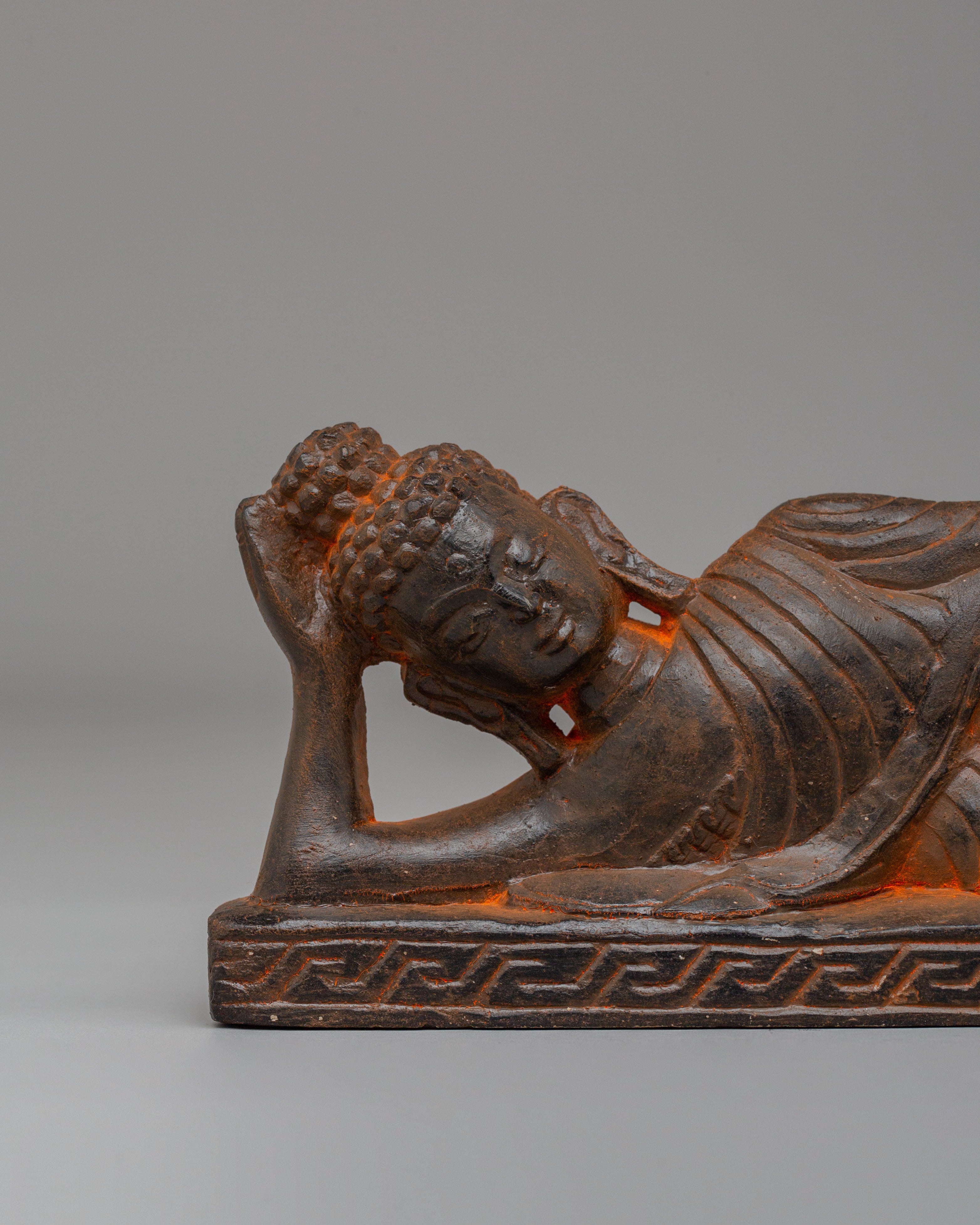 Handcrafted Sleeping Buddha Statue | Himalayan Meditation Art