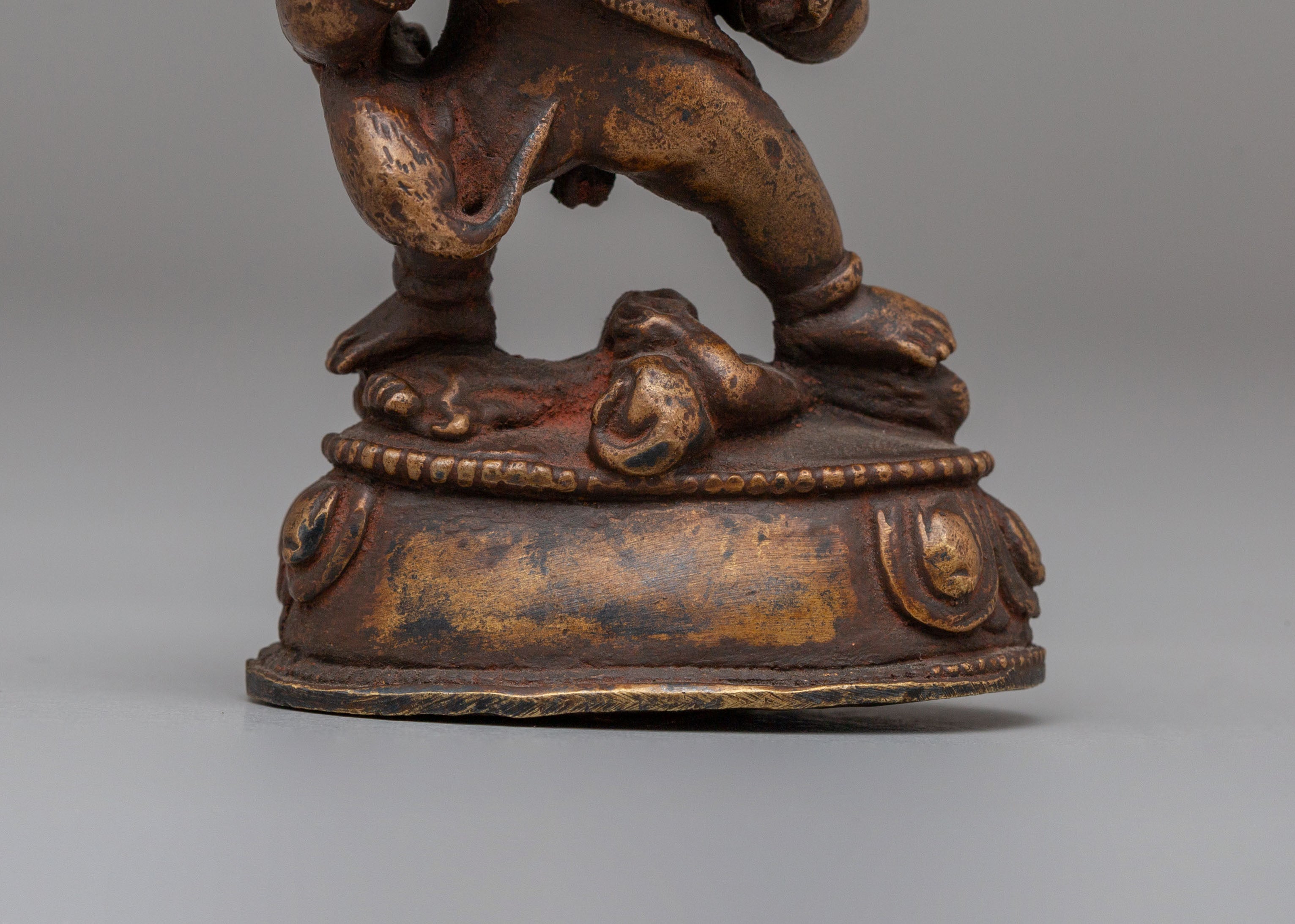 Black Dzambhala Wealth Deity Sculpture | Sacred Buddhist Altar Decor