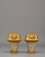 Buddhist Dharma Stick Ornament Cap