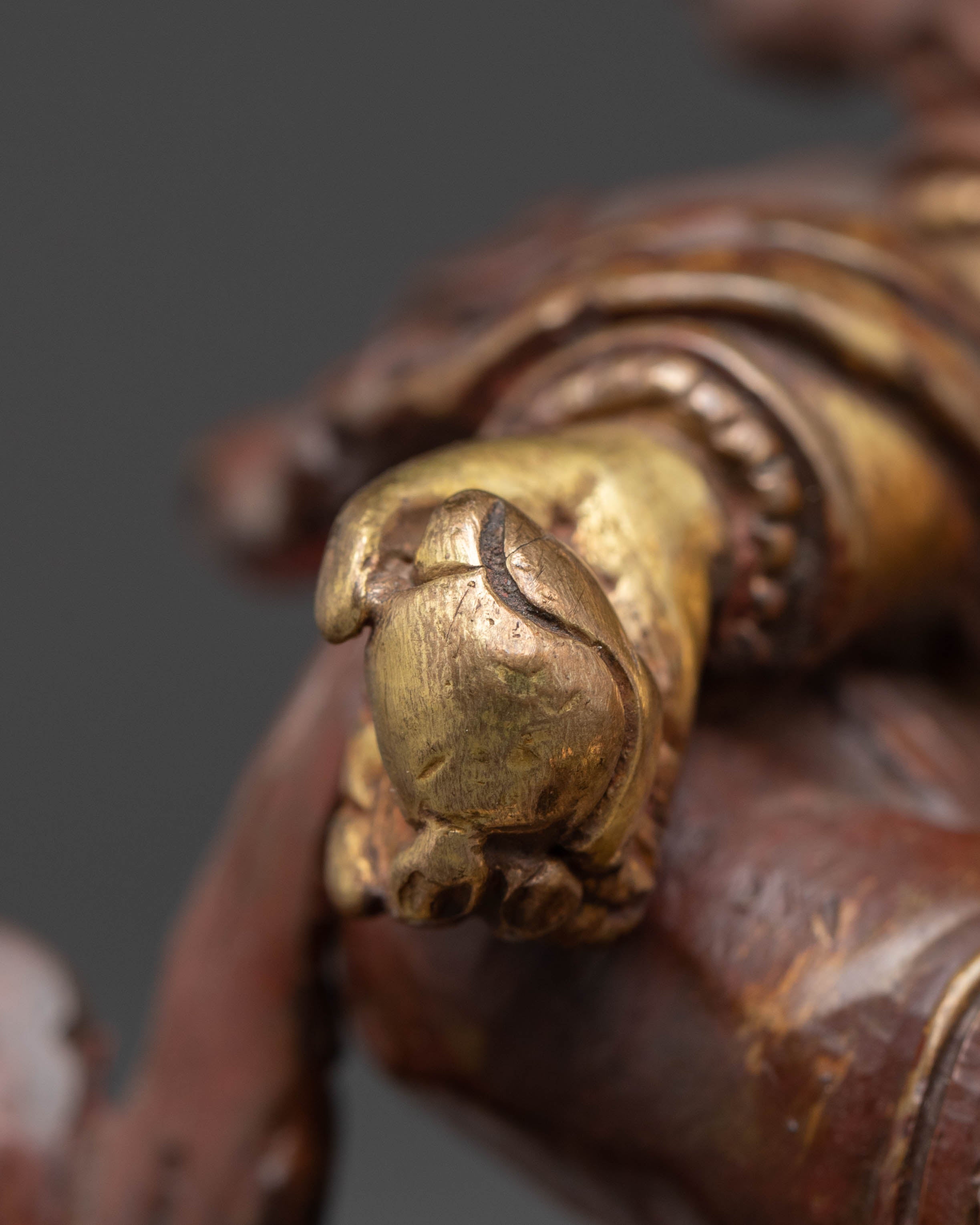 Dzambhala Copper Statue for Decor | Embodiment of Wealth and Prosperity