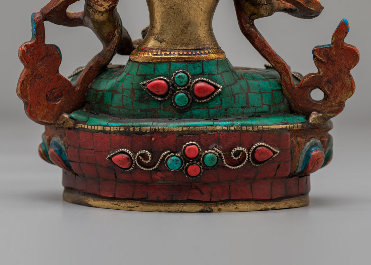 Traditional Vajrasattva Purification Statue | Tibetan Buddhist Artwork