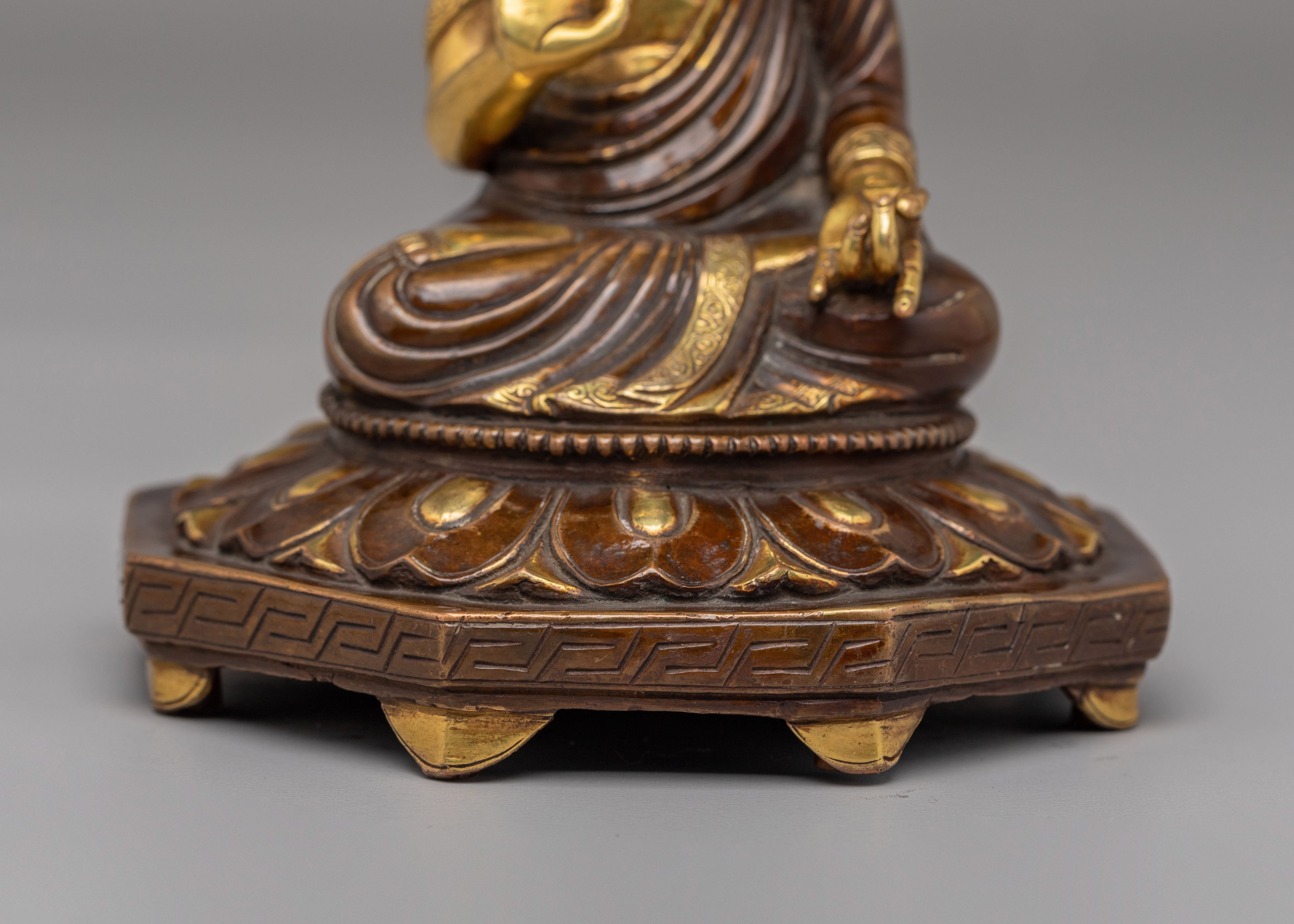 Buddha on Throne Statue | Handmade Decorative Artwork