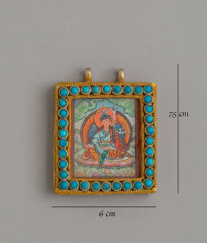 Handmade Guru Rinpoche Locket | Copper Pendant