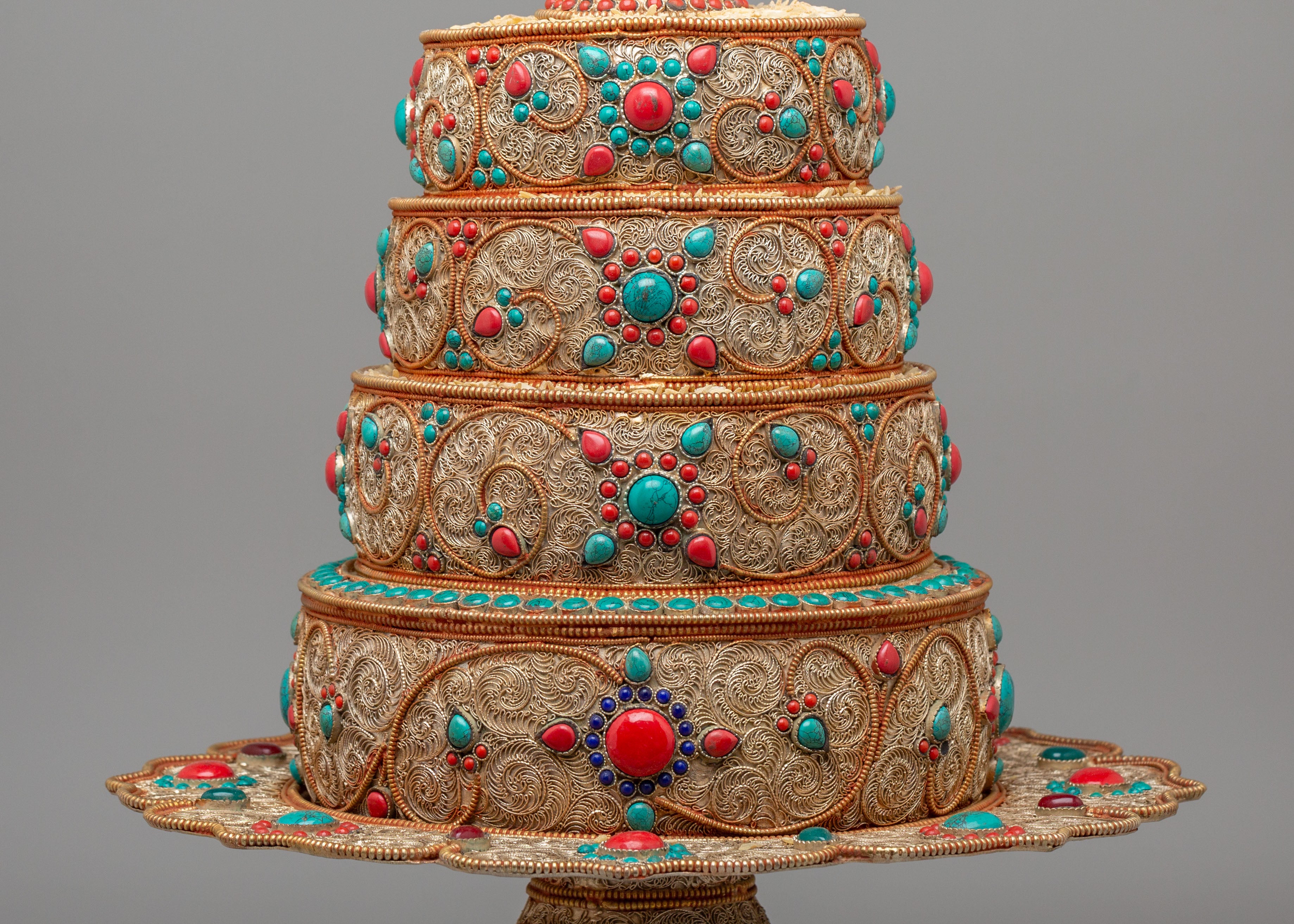 Buddhist Sacred Mandala Offering | Spiritual Decor for Meditation and Altar