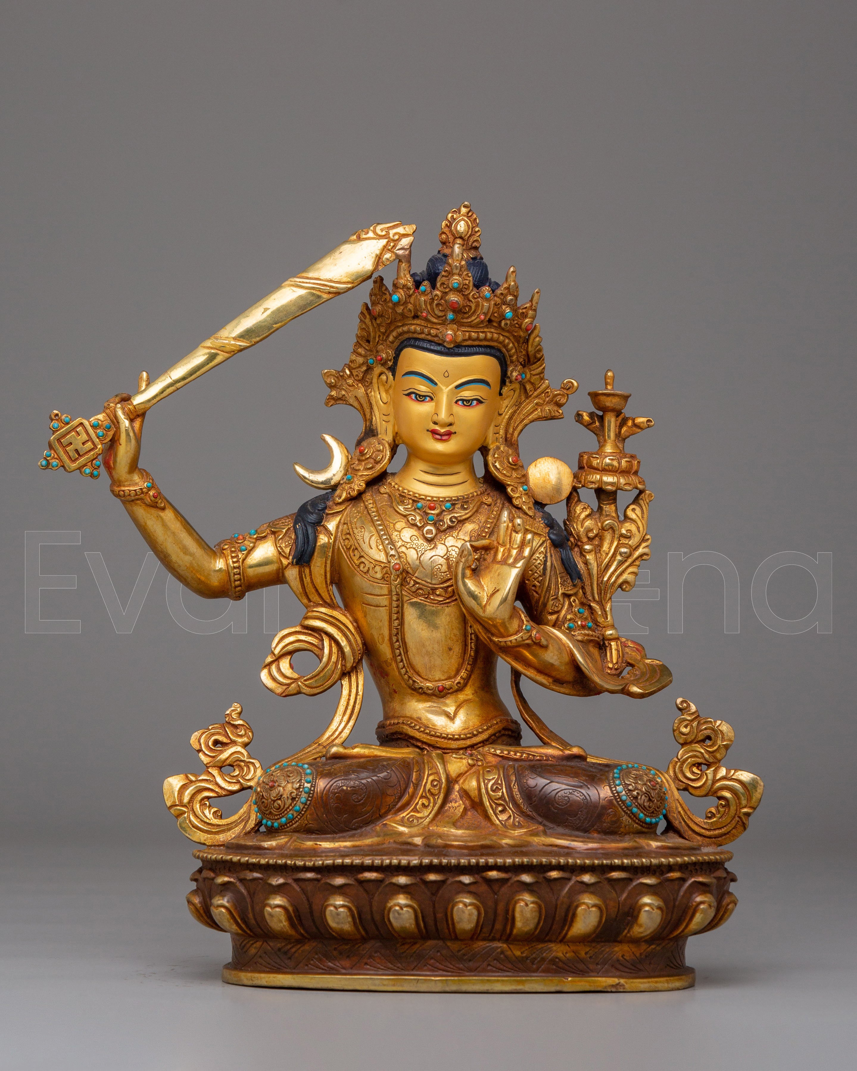 Handmade Manjushri Deity Statue