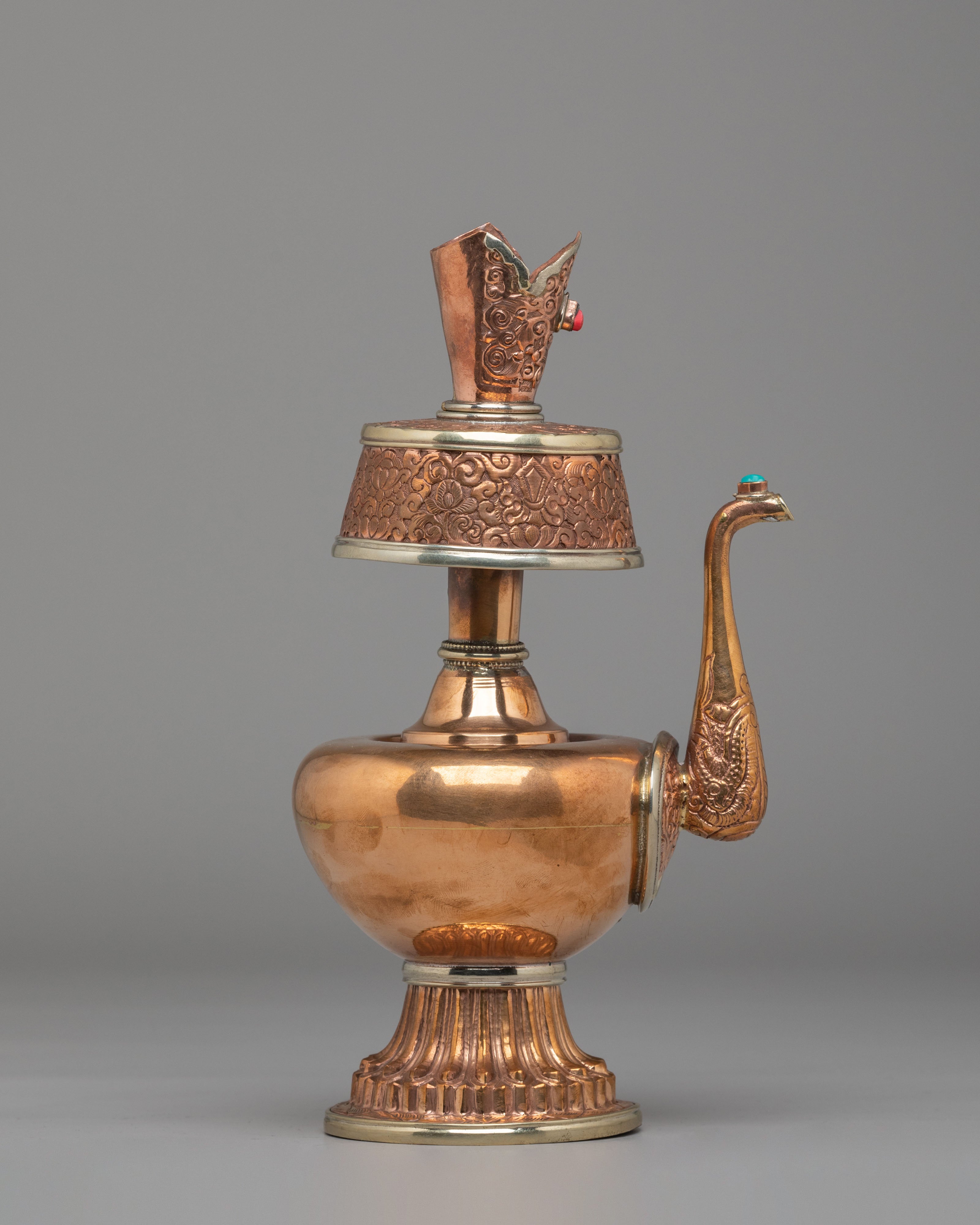 Buddhist Ritual Bhumba Set | Tibetan Copper Bhumba