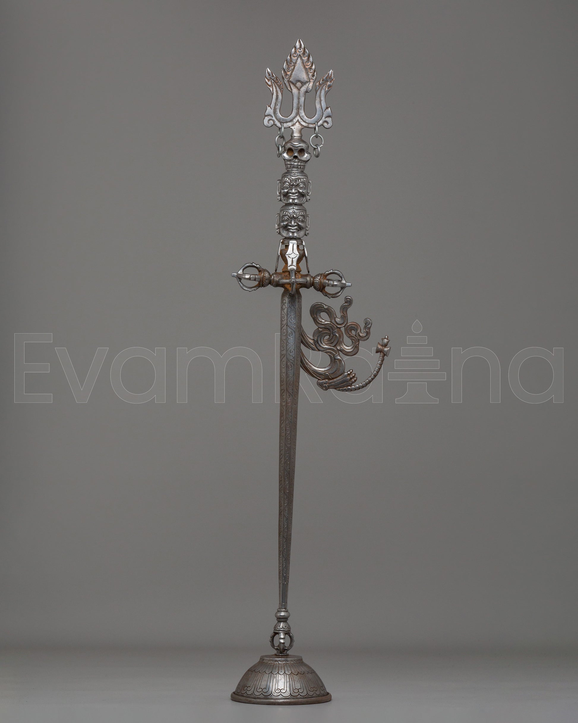 Sacred Khatvanga Ritual Staff