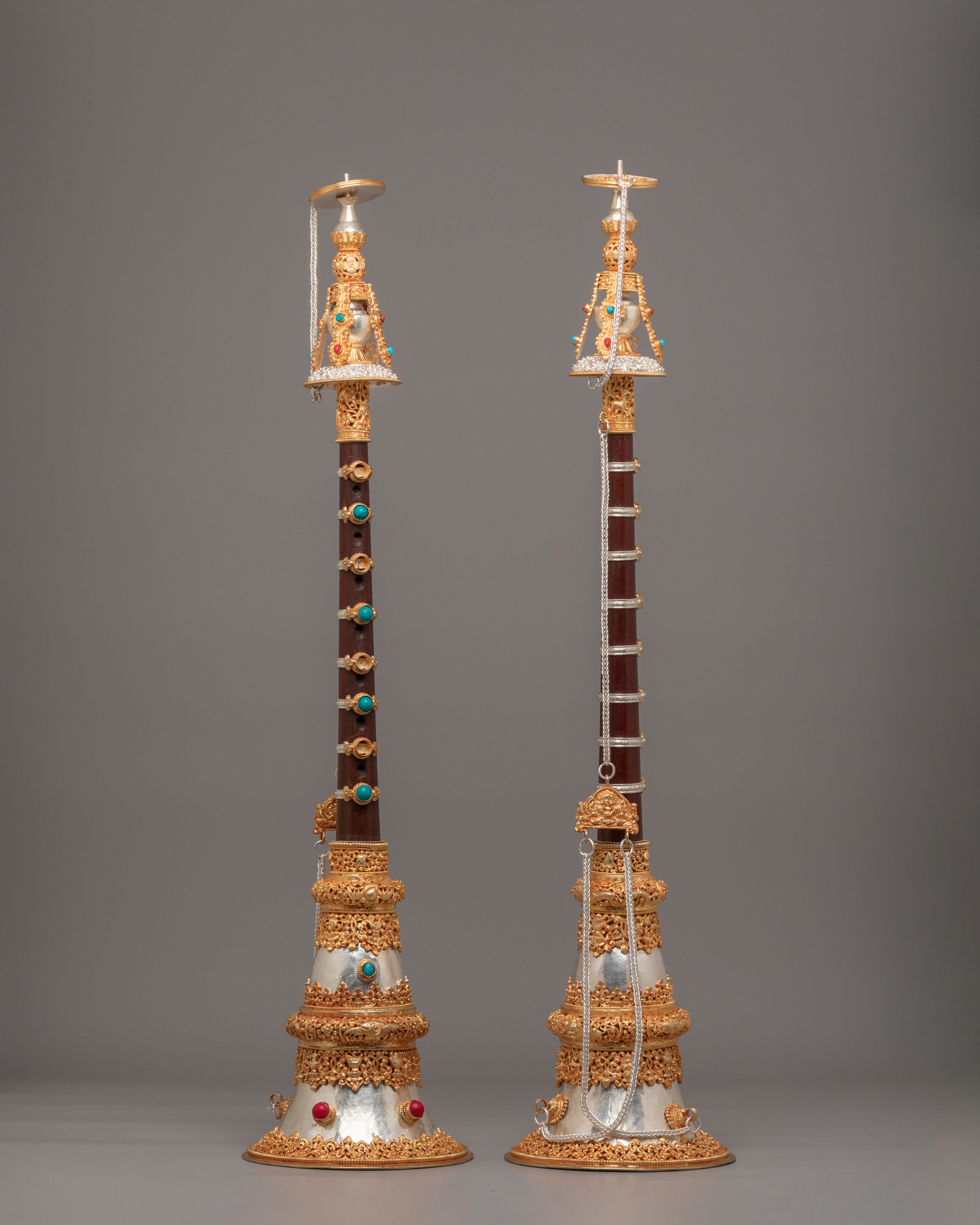 Buddhist Ritual Gyaling Set | Ritual Trumpet Set