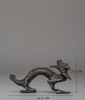 Handmade Dragon Door Handle | Unique Decorative Door Pull