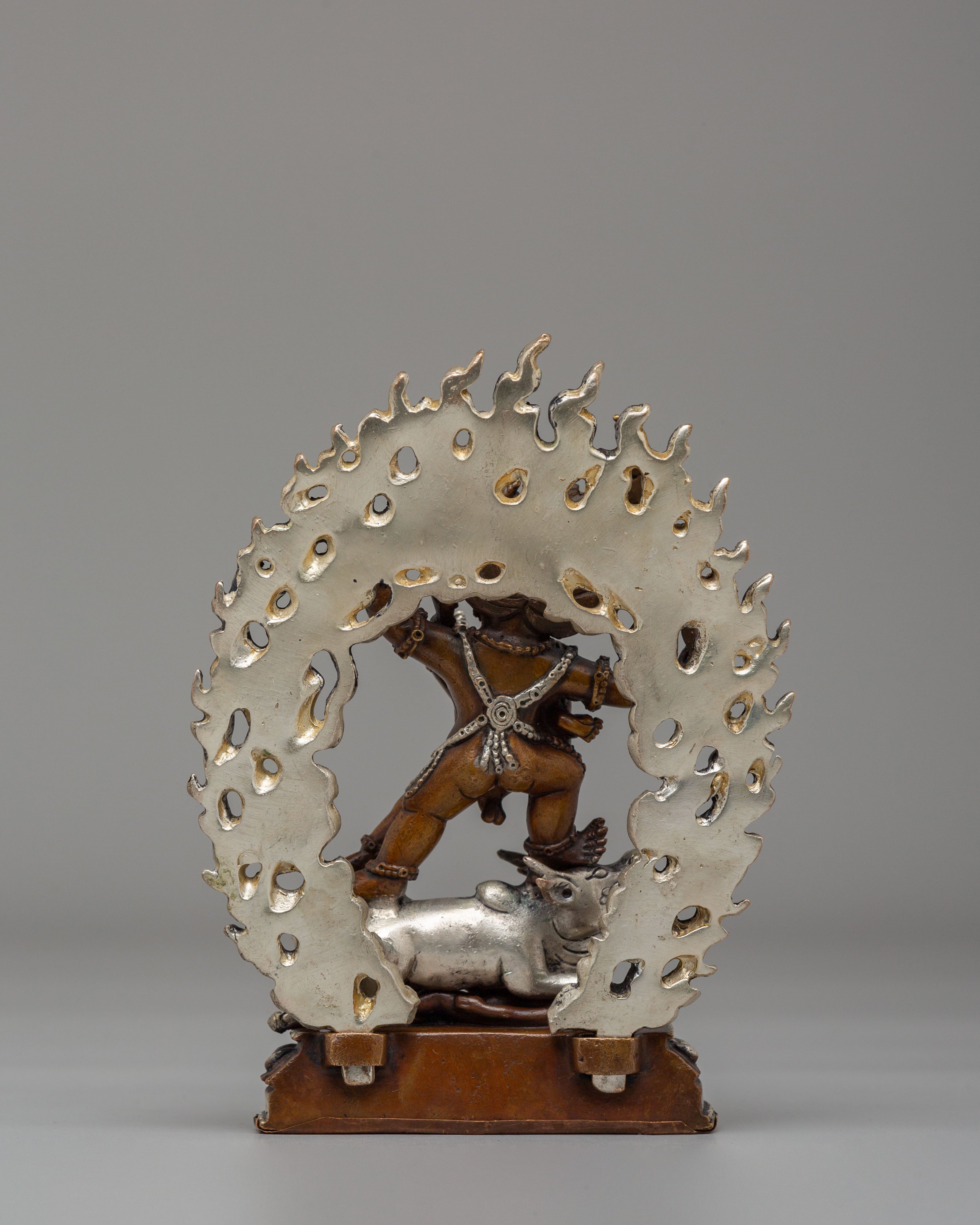 Yama Dharmaraja With Consort Sculpture | Guardian of Justice