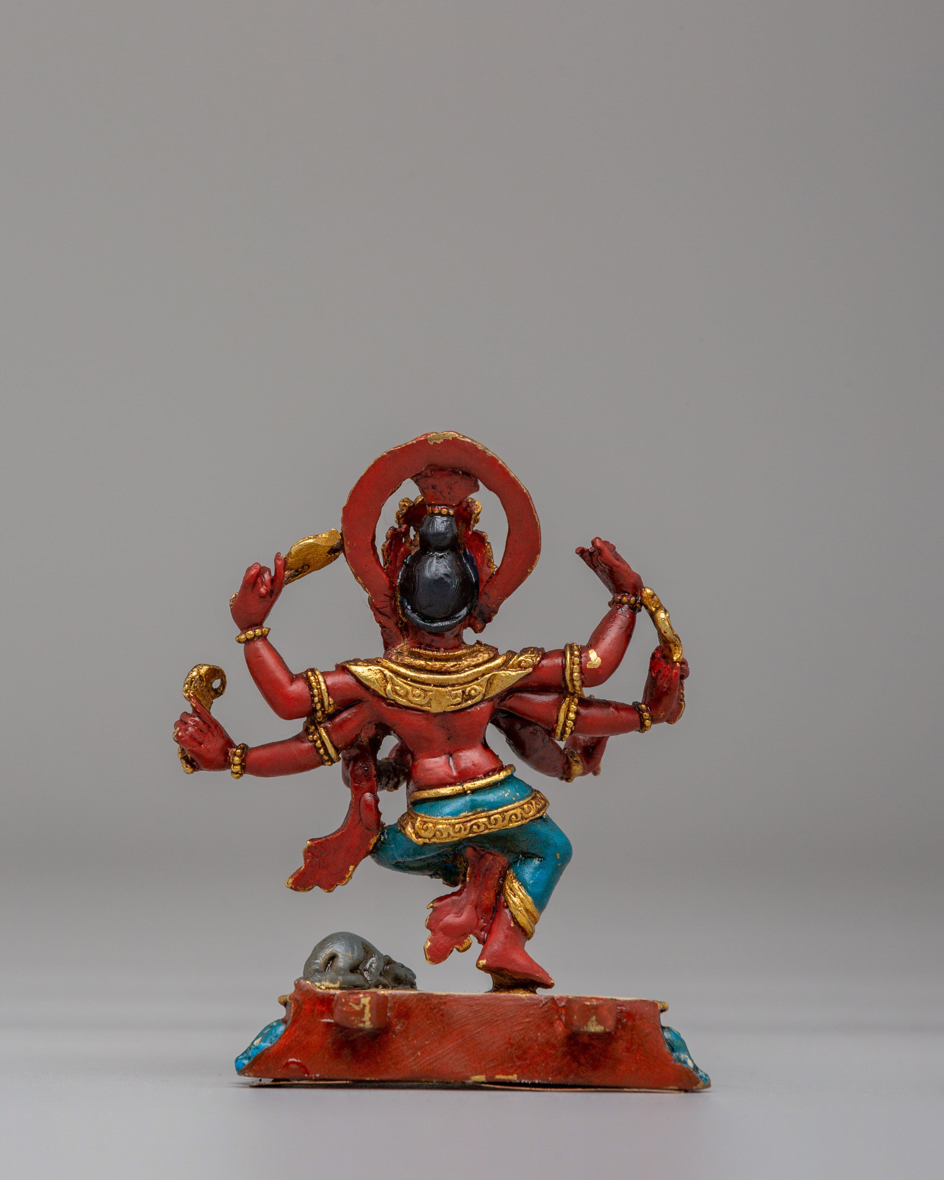 Handmade Six-Armed Ganesha Statue | Sacred Hindu Deity