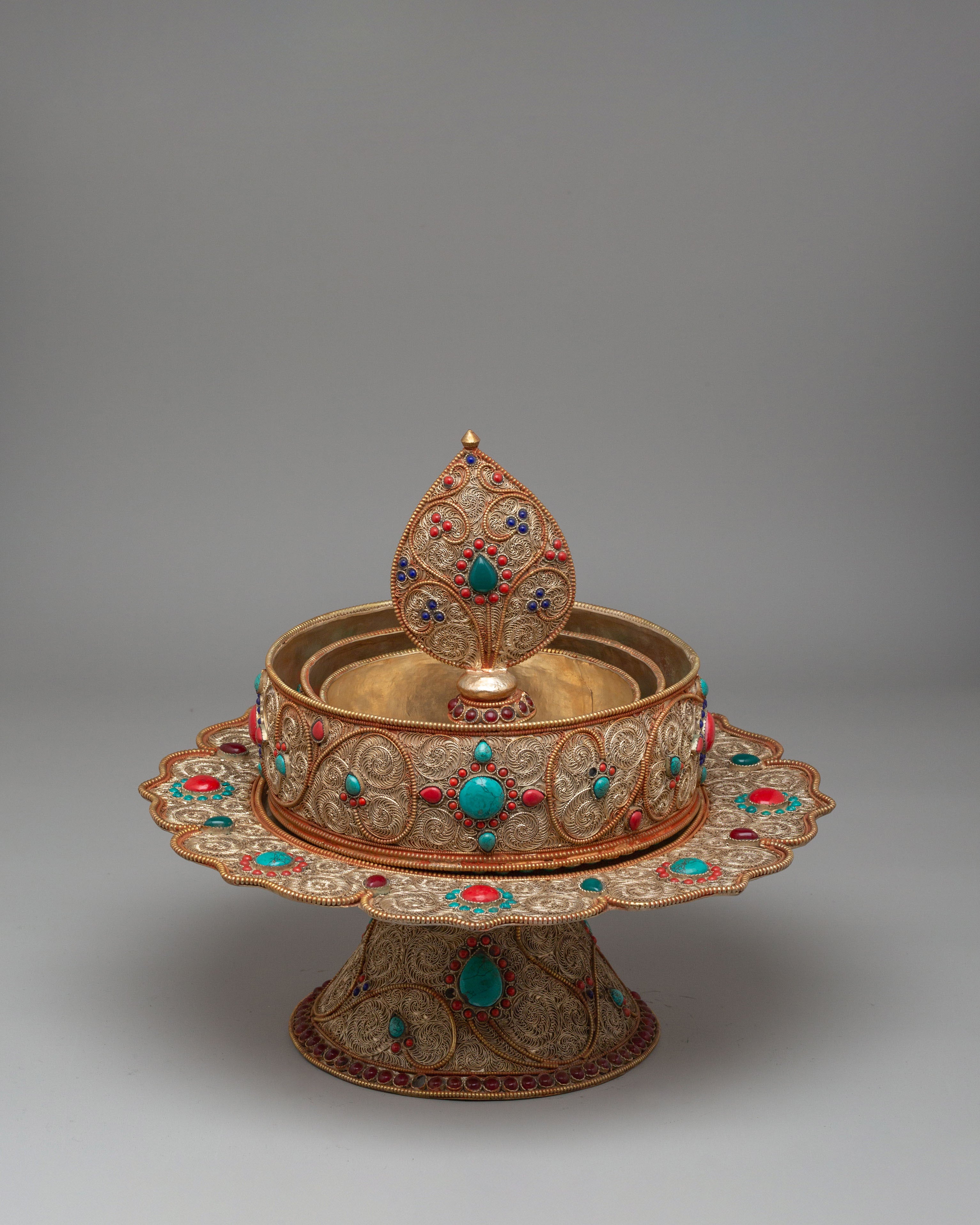Buddhist Sacred Mandala Offering | Spiritual Decor for Meditation and Altar