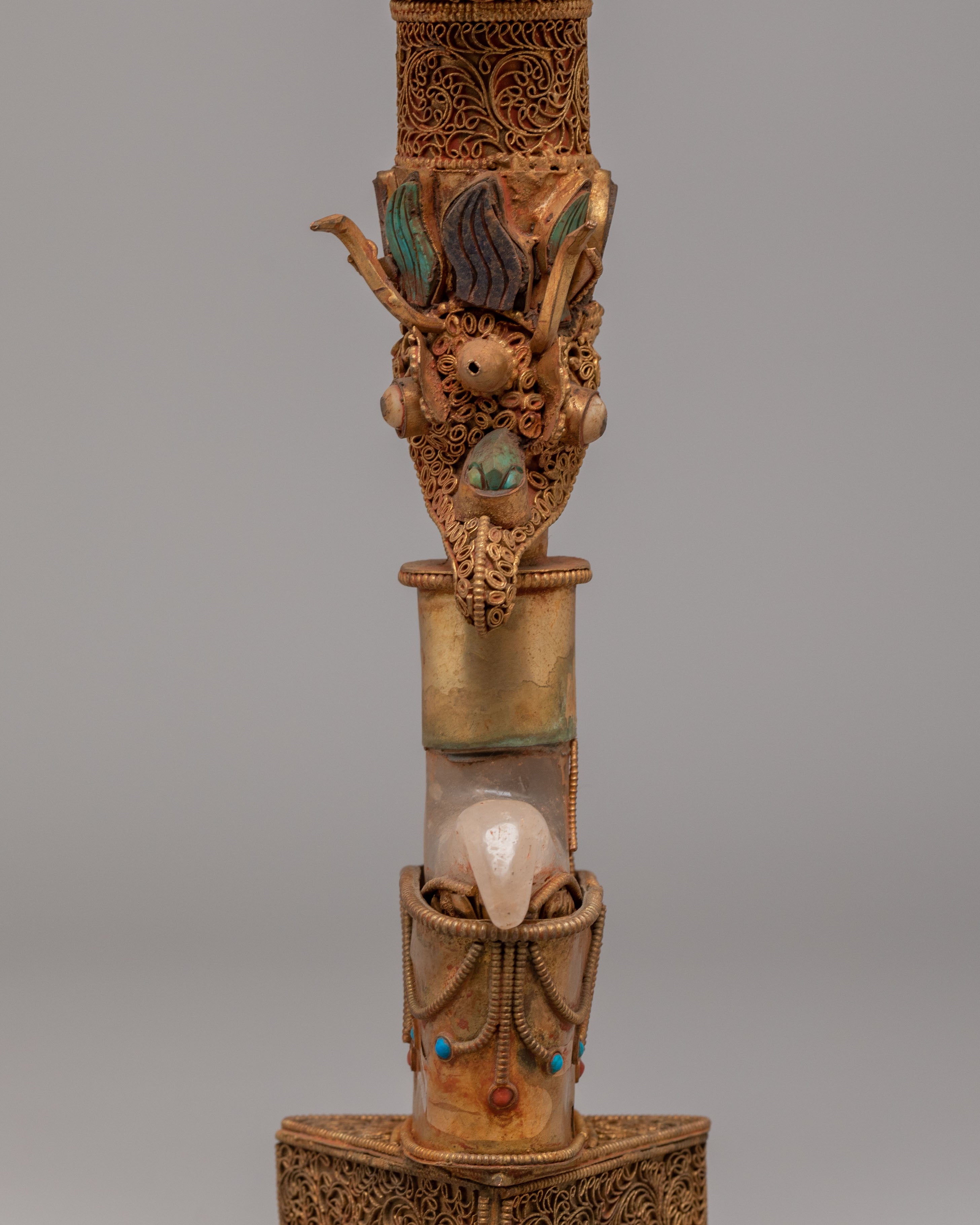 Sacred Skull Phurba For Ritual | A Symbol of Power & Transformation