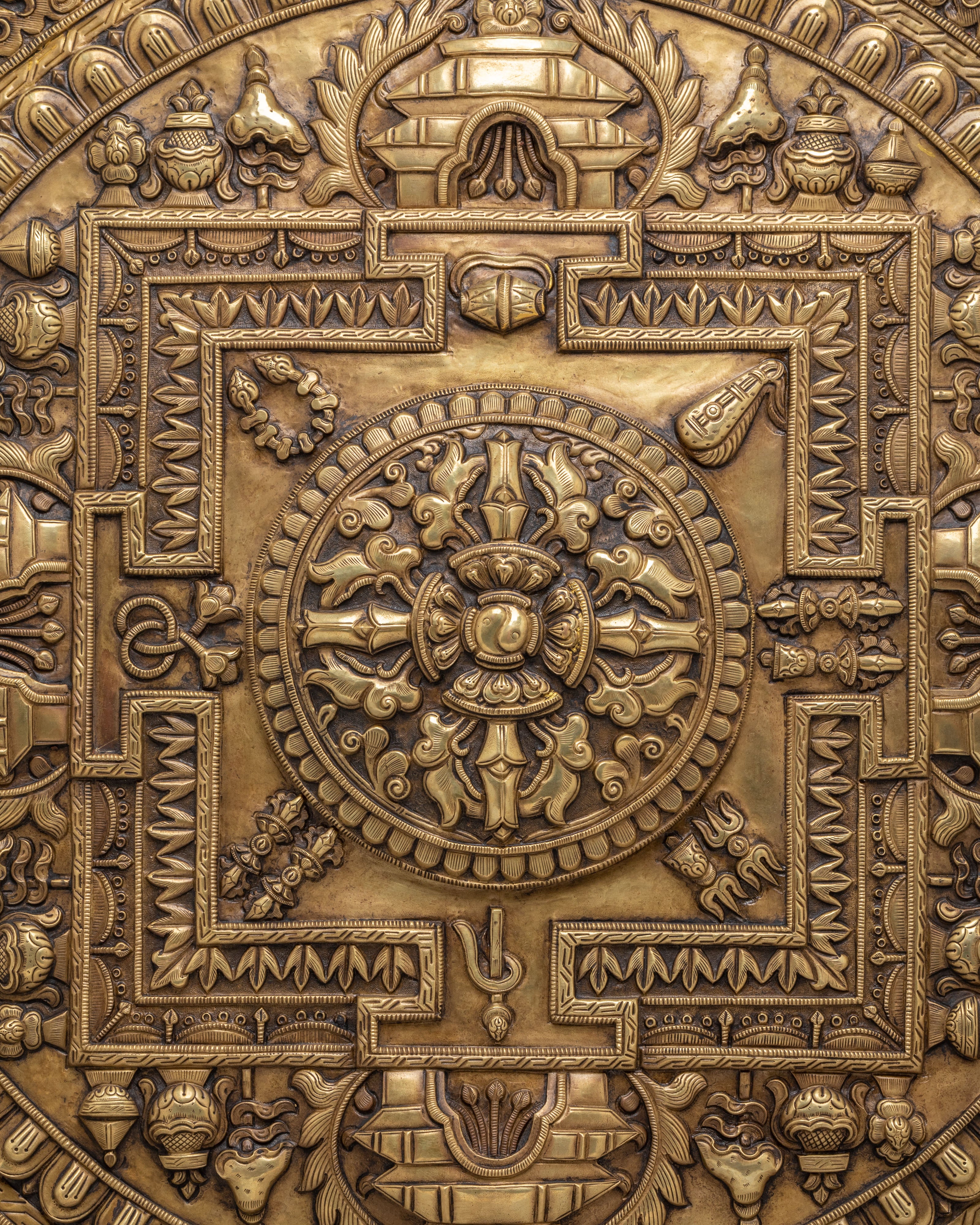 Himalayan Mandala Wall Hanging | Sacred Spiritual Art for Home Decor