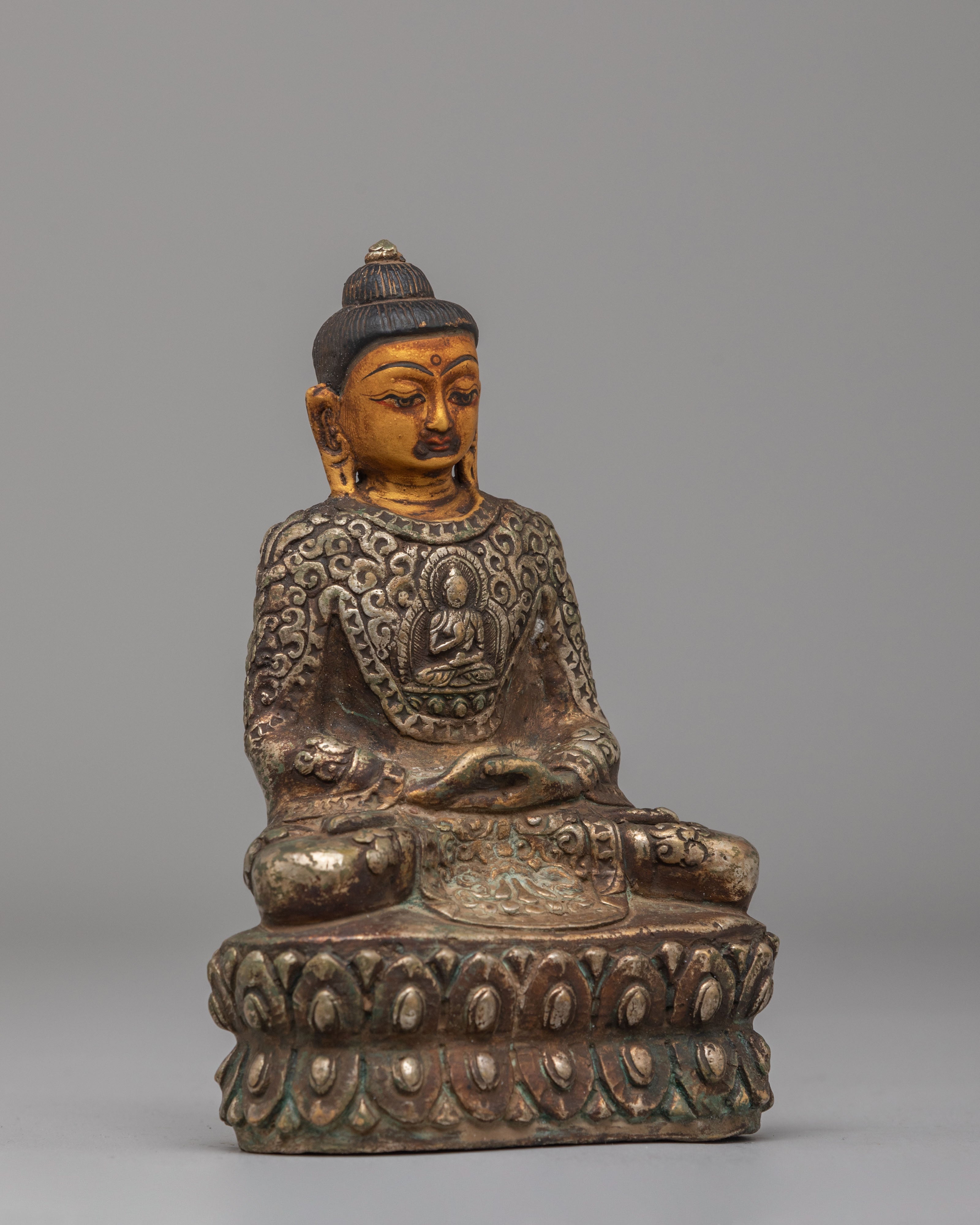 Amitabha Buddha of Infinite Light Statue | Antique Finish Buddhist Art