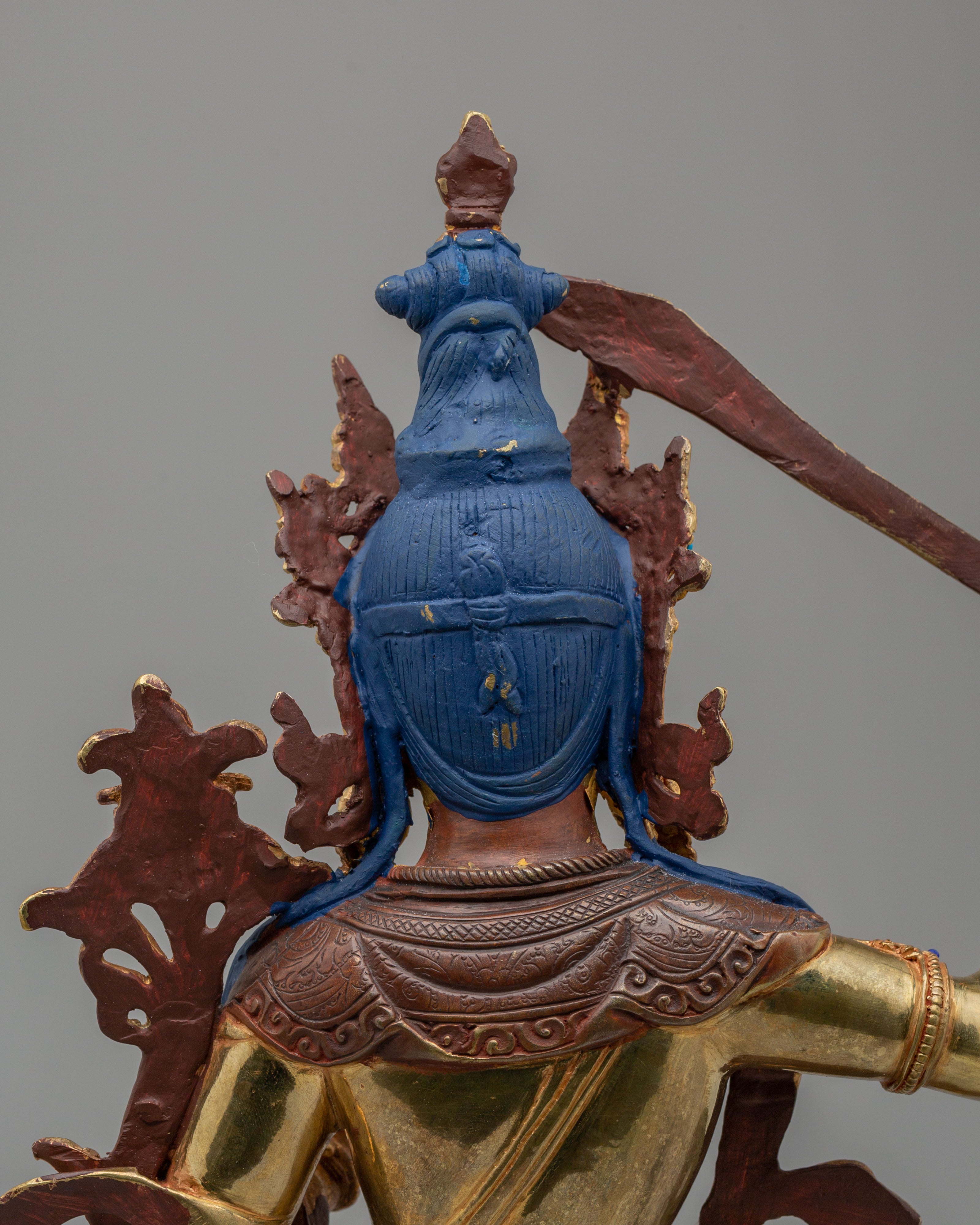 Handcrafted Manjushri Bodhisattva Statue | Spiritual Home Decor