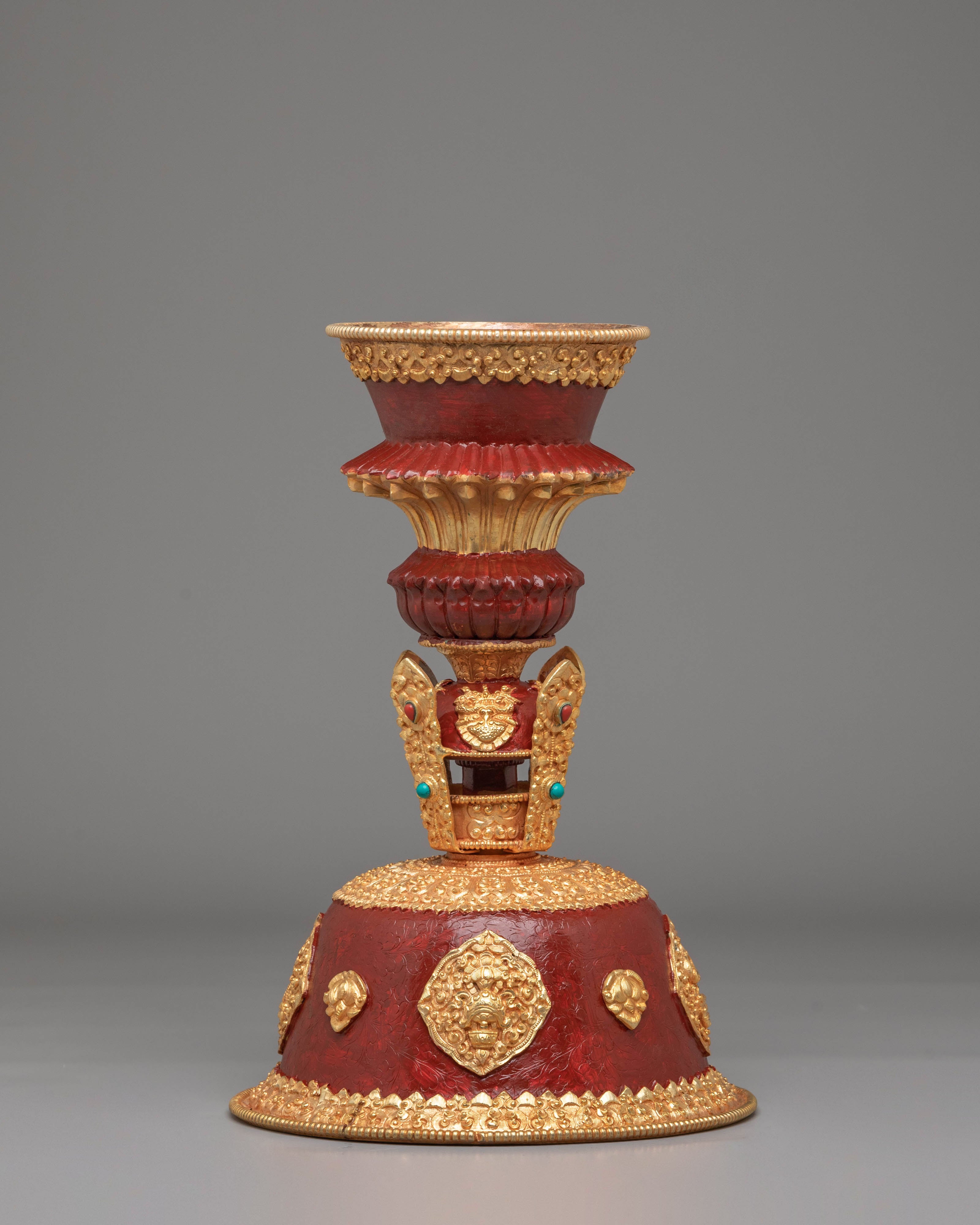 Tibetan Butter Lamp for Rituals | Handcrafted Sacred Offering Lamps