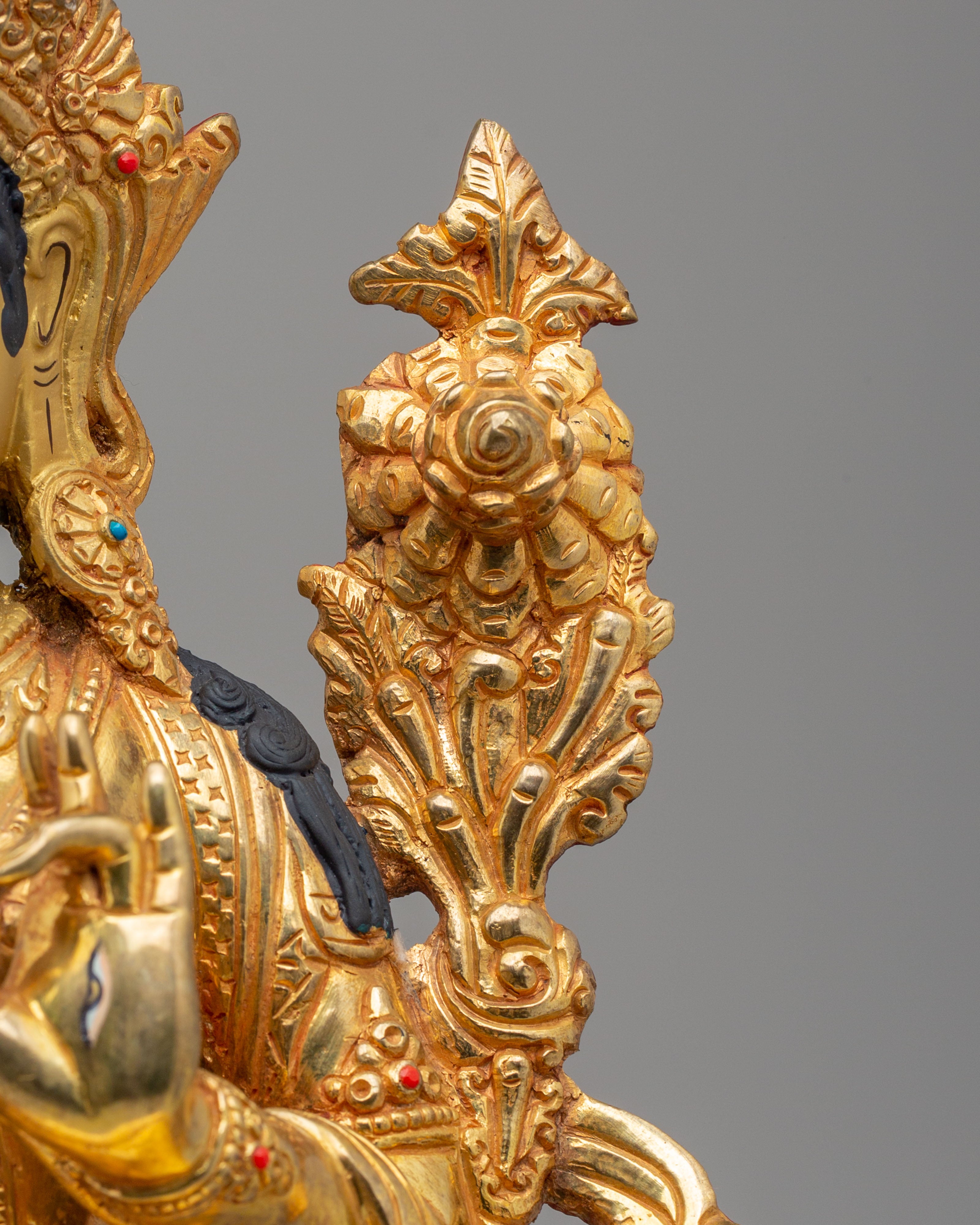 Handmade White Tara Spiritual Sculpture | Meditation and Altar Figure