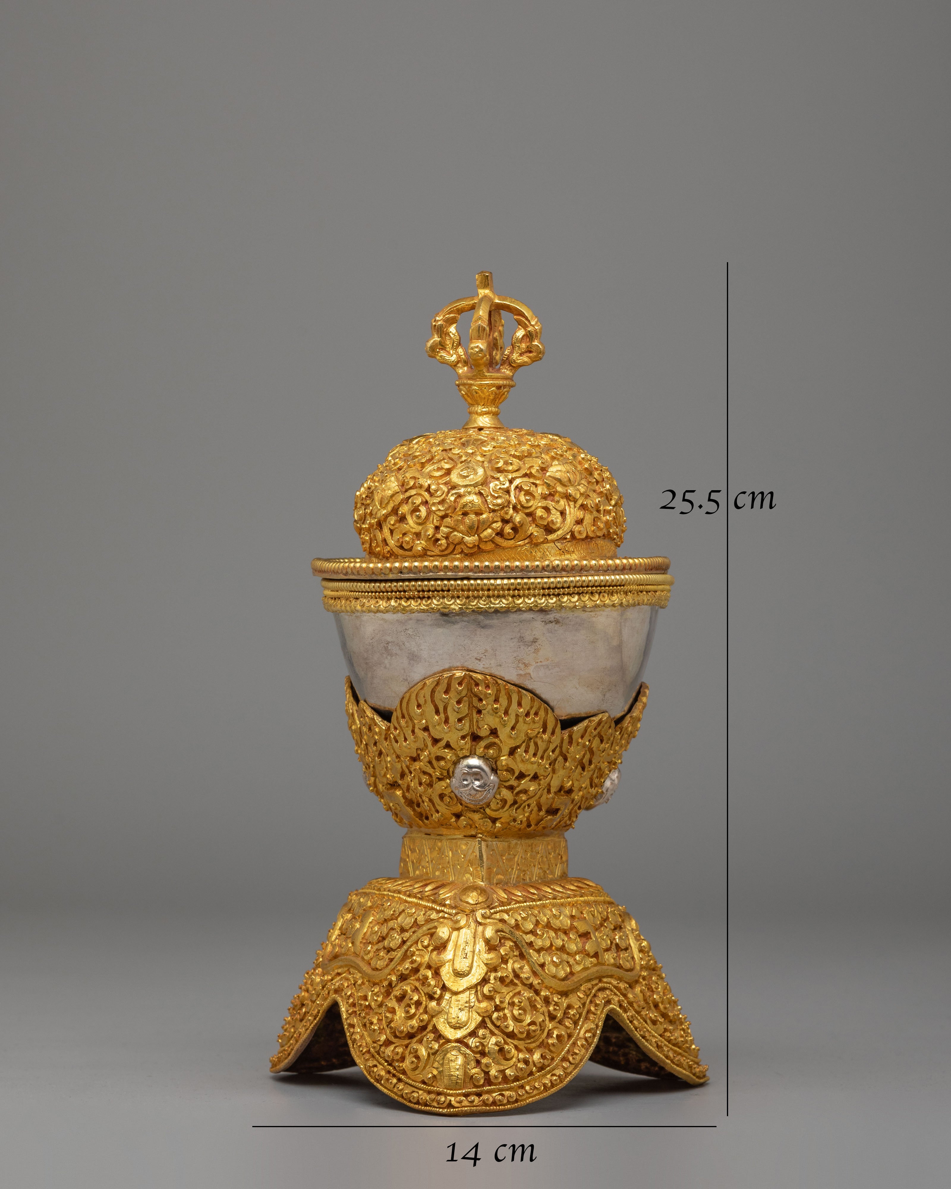 Handcrafted Altar Kapala | Himalayan Altar Vessel