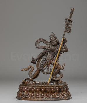Oxidized Copper Statue of Vajrayogini