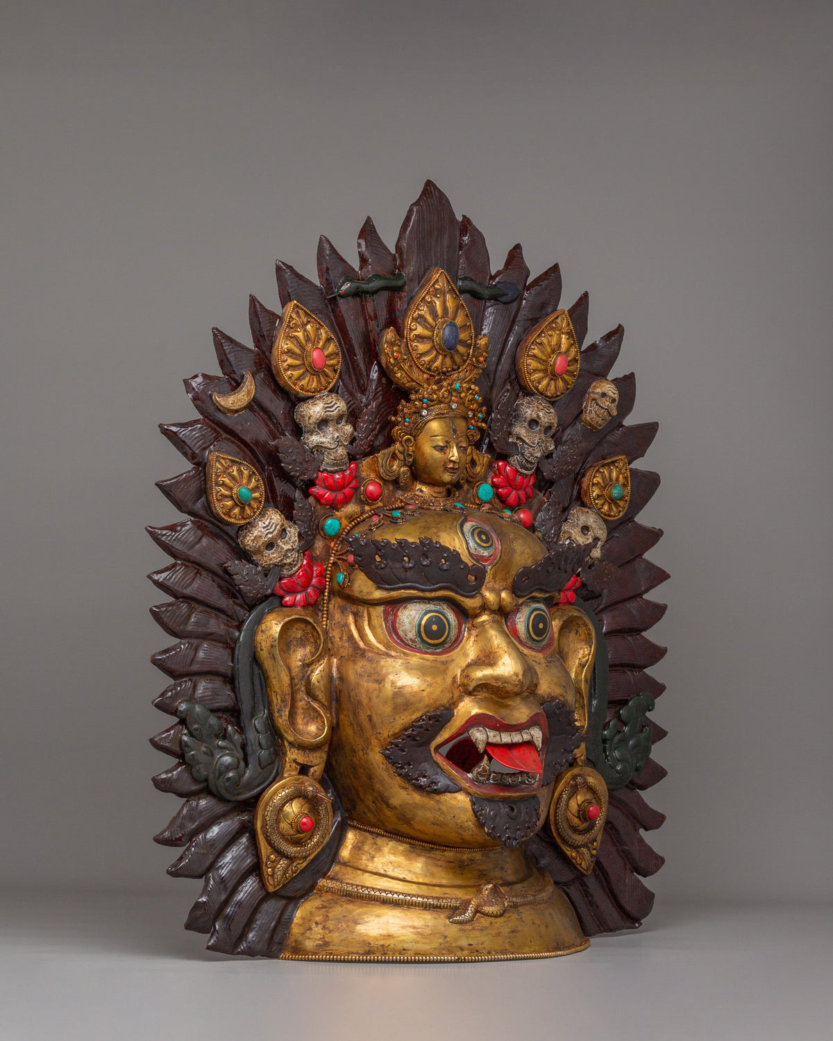 Sacred Mahakala Wall Hanging | Tibetan Wrathful Deity