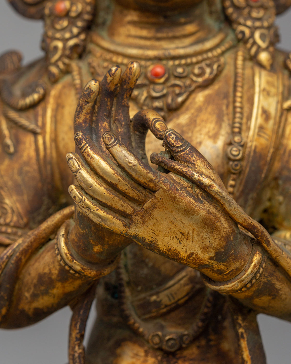 40 Years Old Maitreya Buddha Statue | Altar Meditation & Home Decor