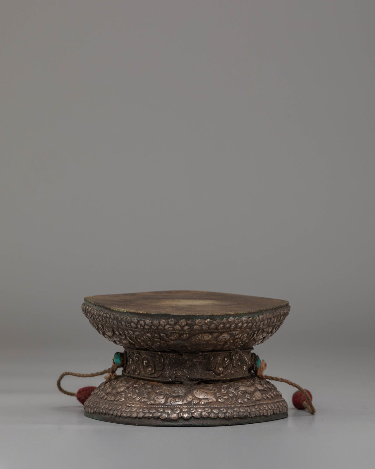 Handcrafted Buddhist Damaru for Ceremonies | Spiritual Instrument