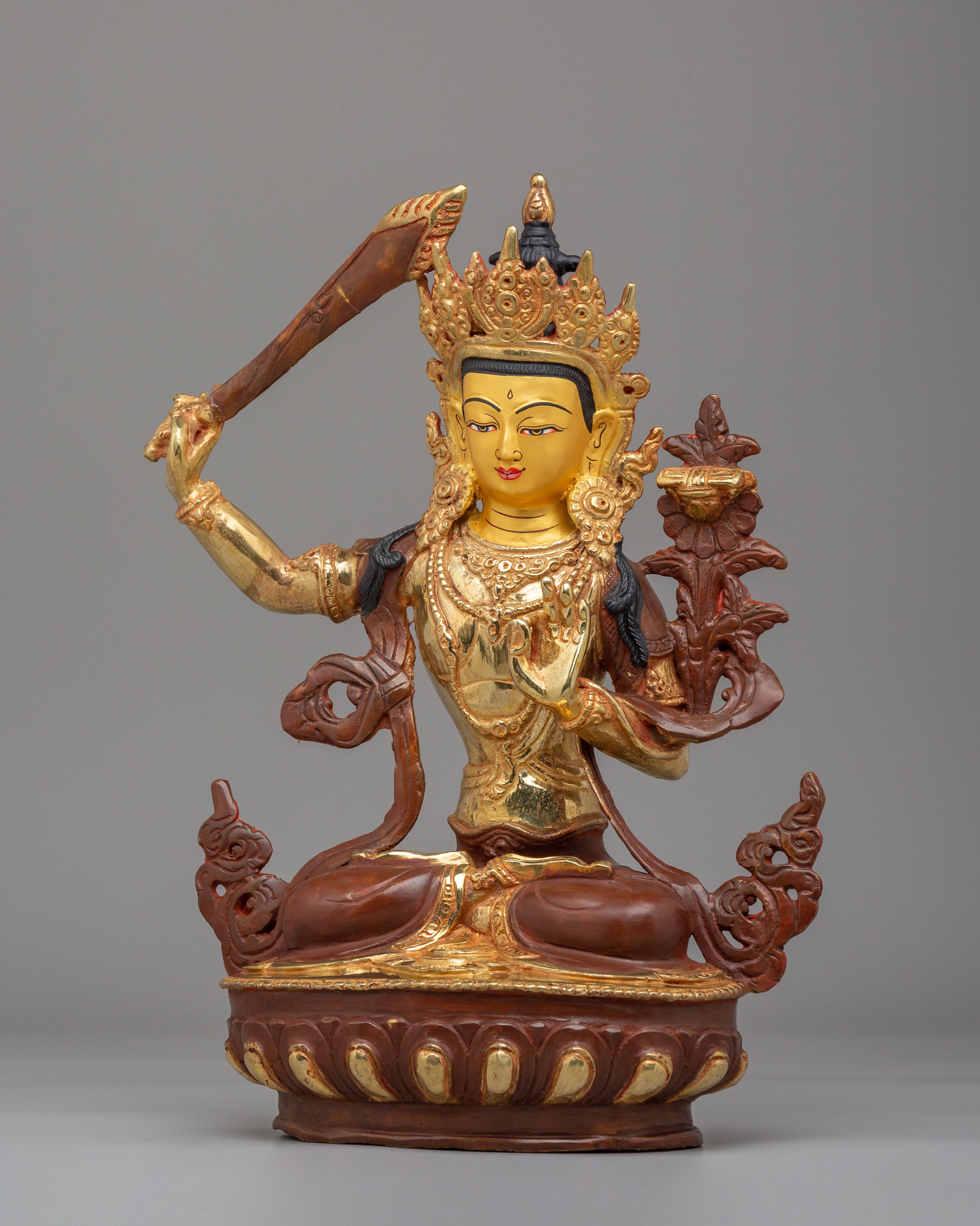 Sword of Wisdom Manjushri Sculpture | Deity of Clarity