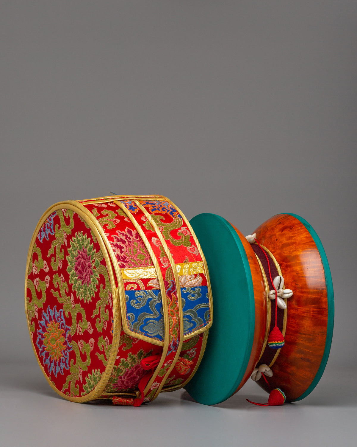 Handmade Tibetan Damaru | Ritual Drum for Mantra Chanting