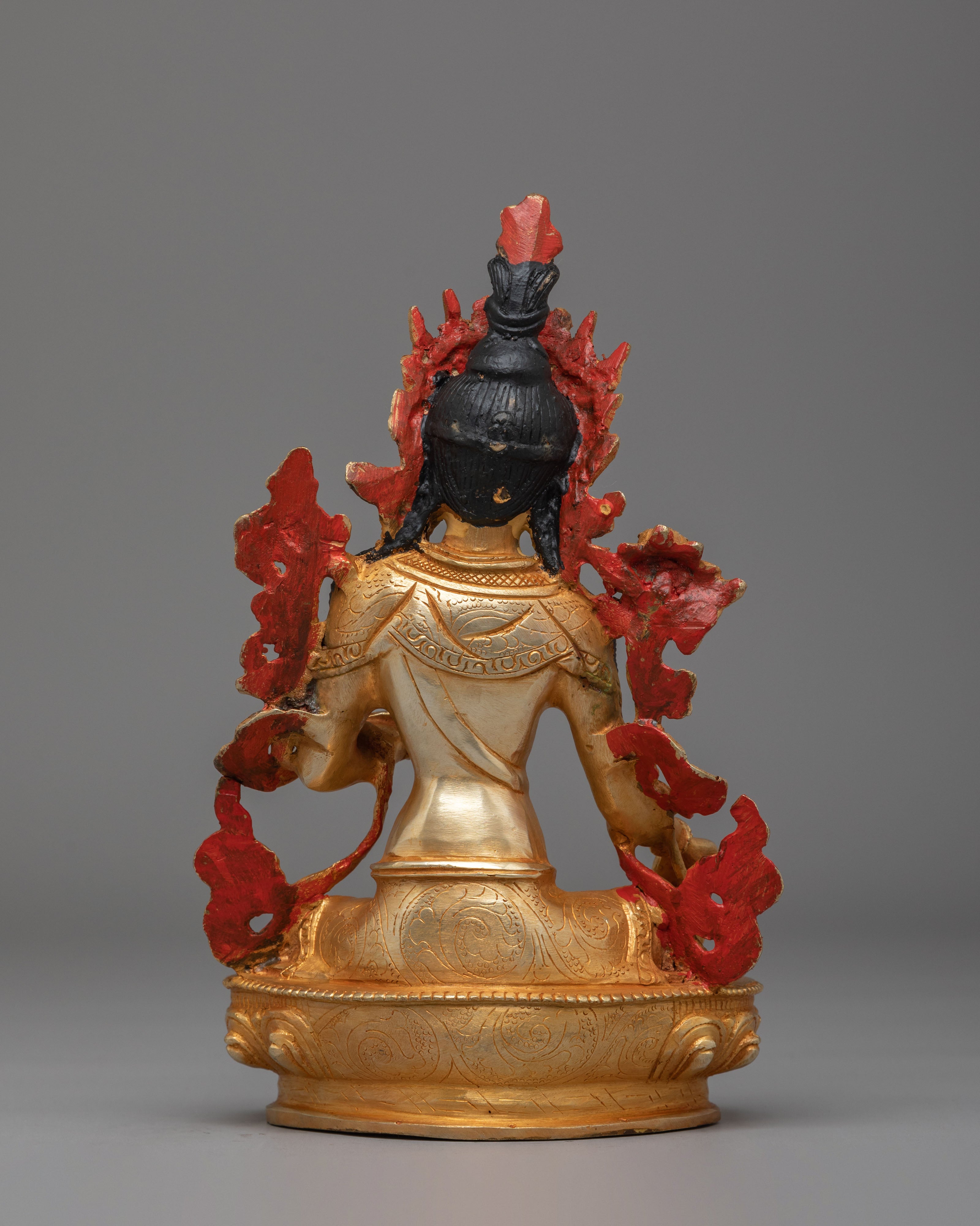 Handcrafted Green Tara Figurine | Embodiment of Compassion and Protection