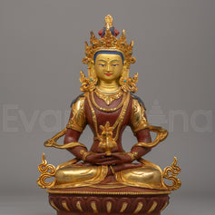 Spiritual Handcrafted Amitayus Buddha Statue 
