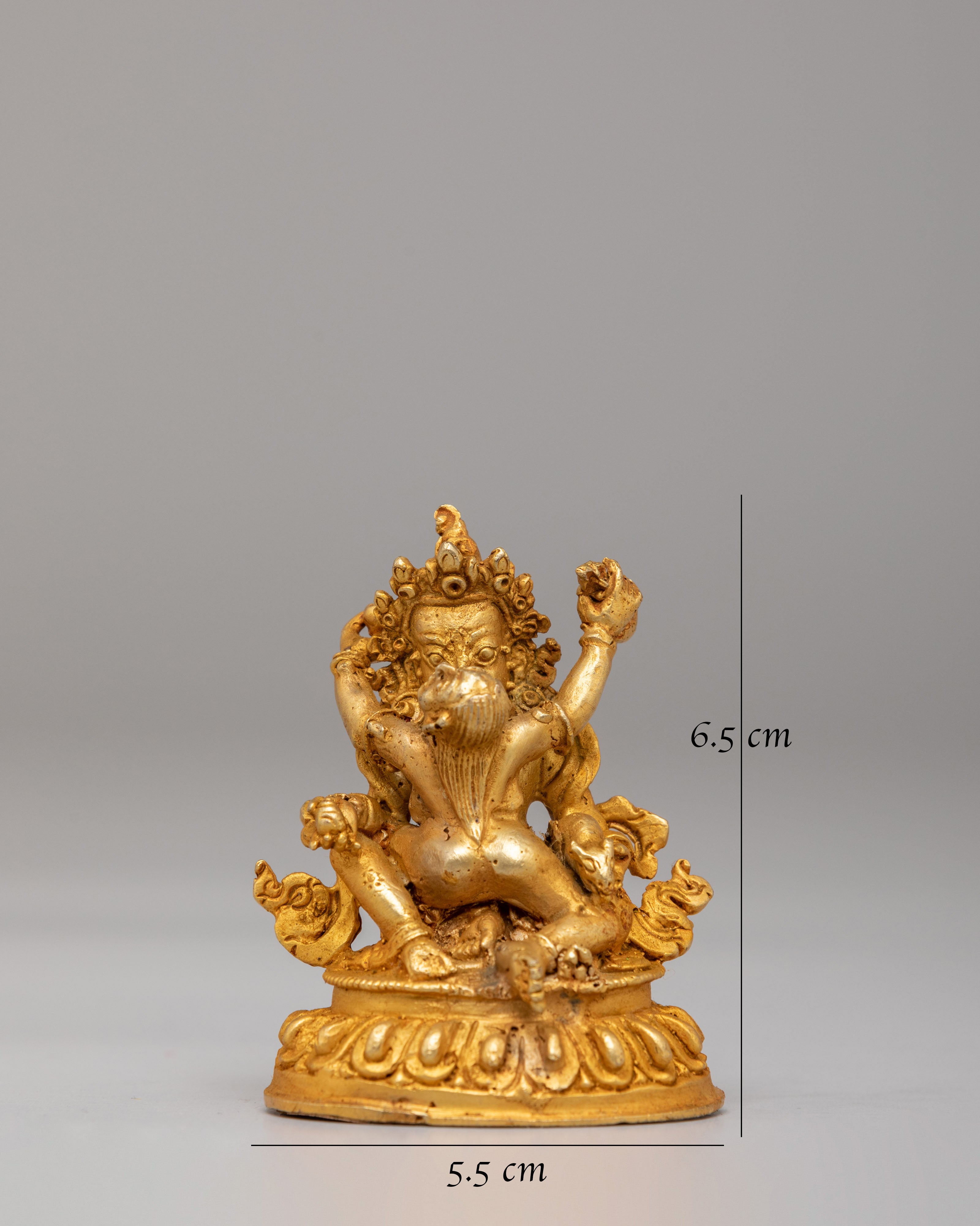 Dzambhala with Consort Statue | Wealth Deity Artwork