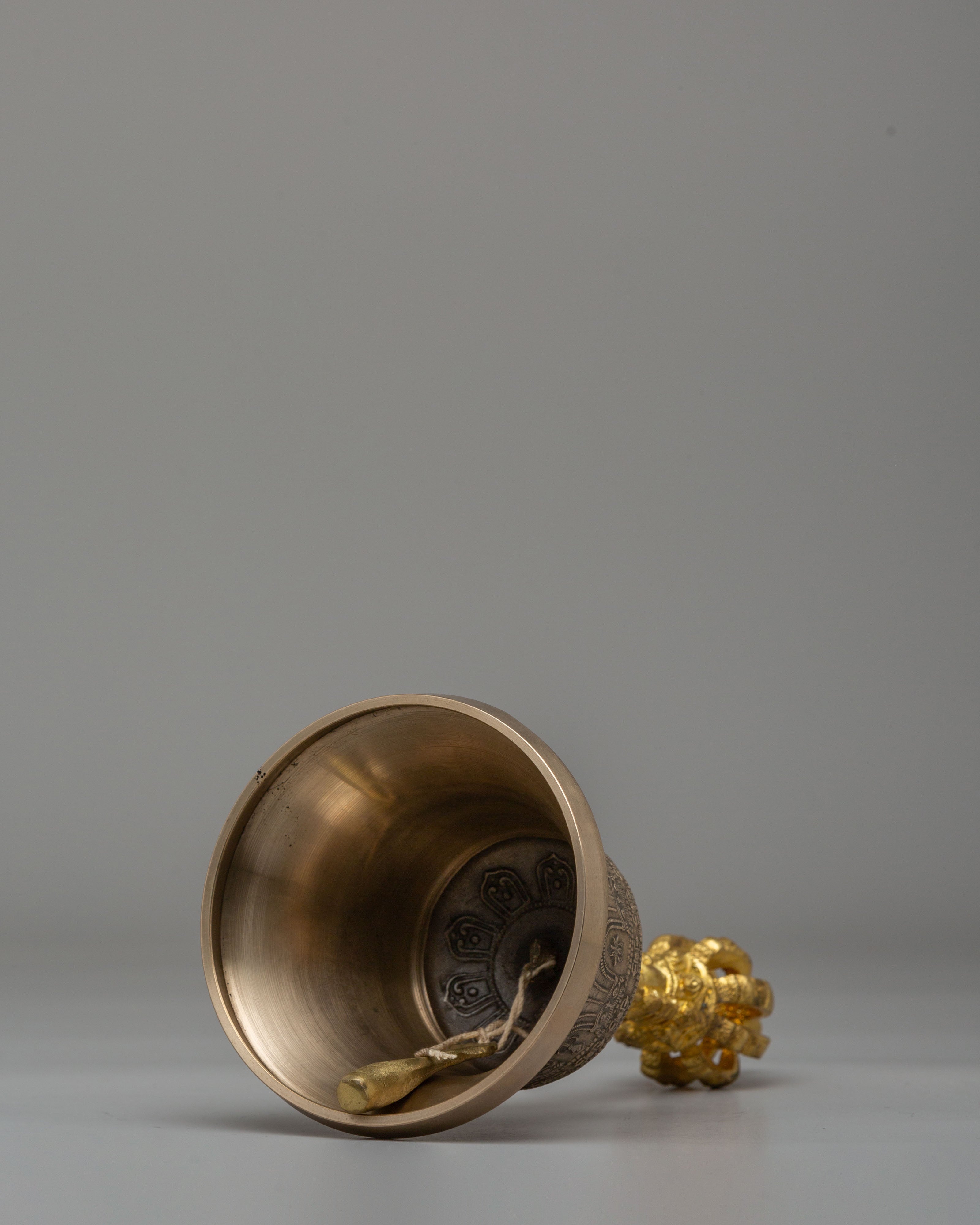 Handcrafted Vajra and Bell Set | Sacred Vajrayana Meditation Tools for Altar Practice